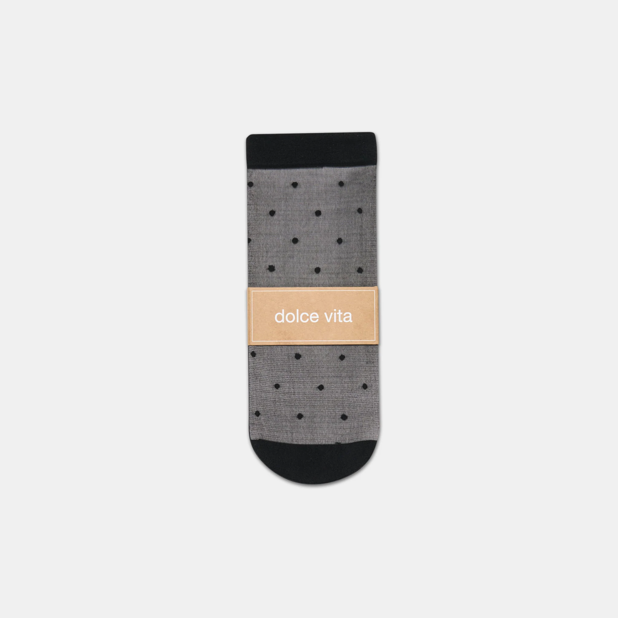 3 PACK DITSY DOT SHEER ANKLET SOCKS BLACK - Image 3