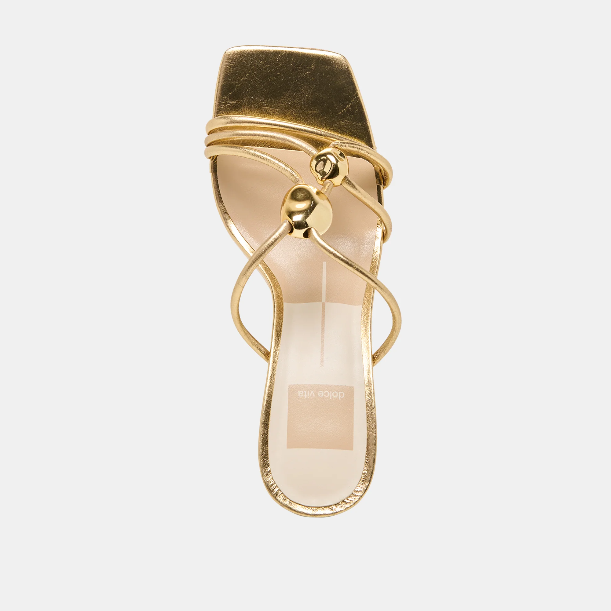 ALAYNA HEELS GOLD LEATHER - Image 8