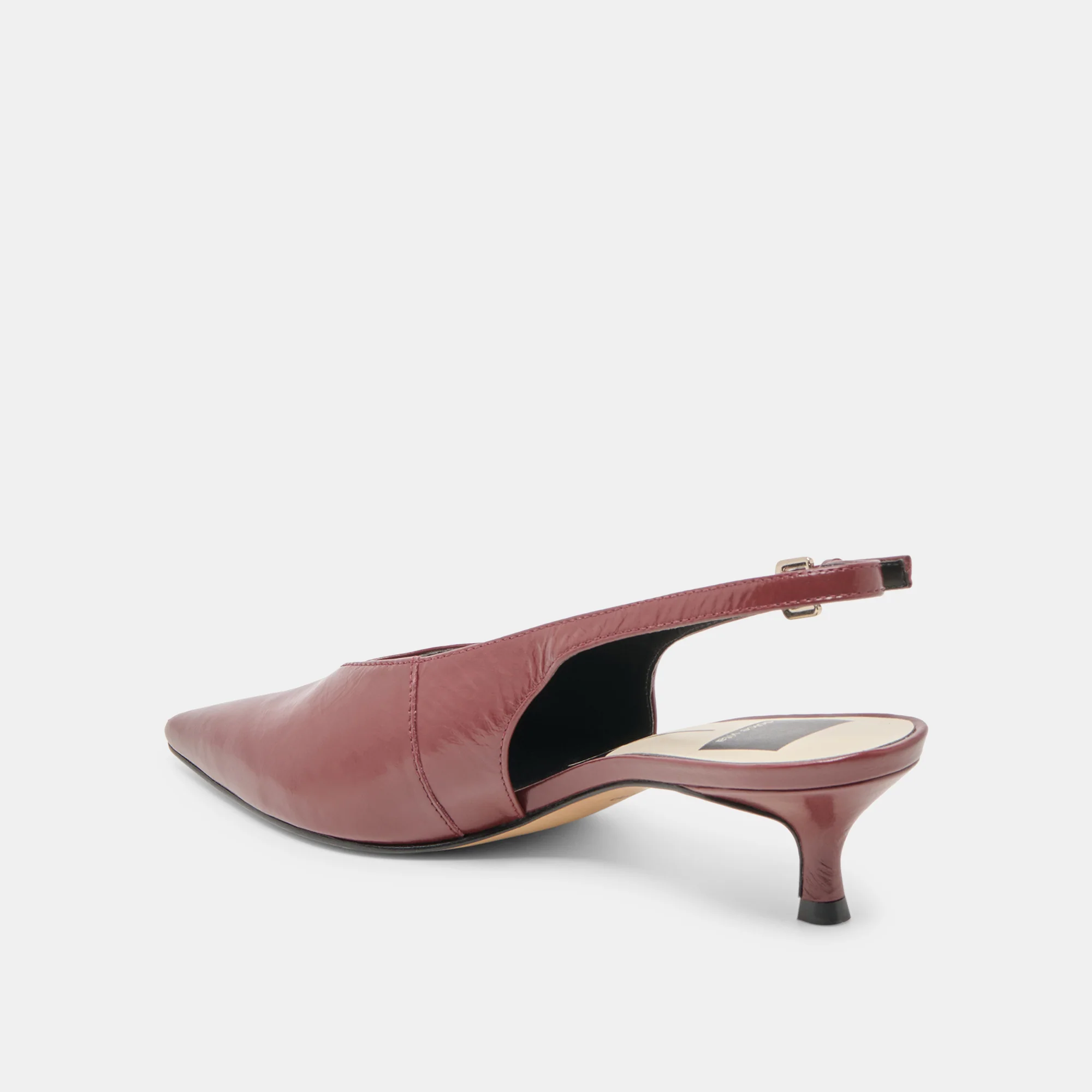 ALENNA HEELS OXBLOOD CRINKLE PATENT - Image 7