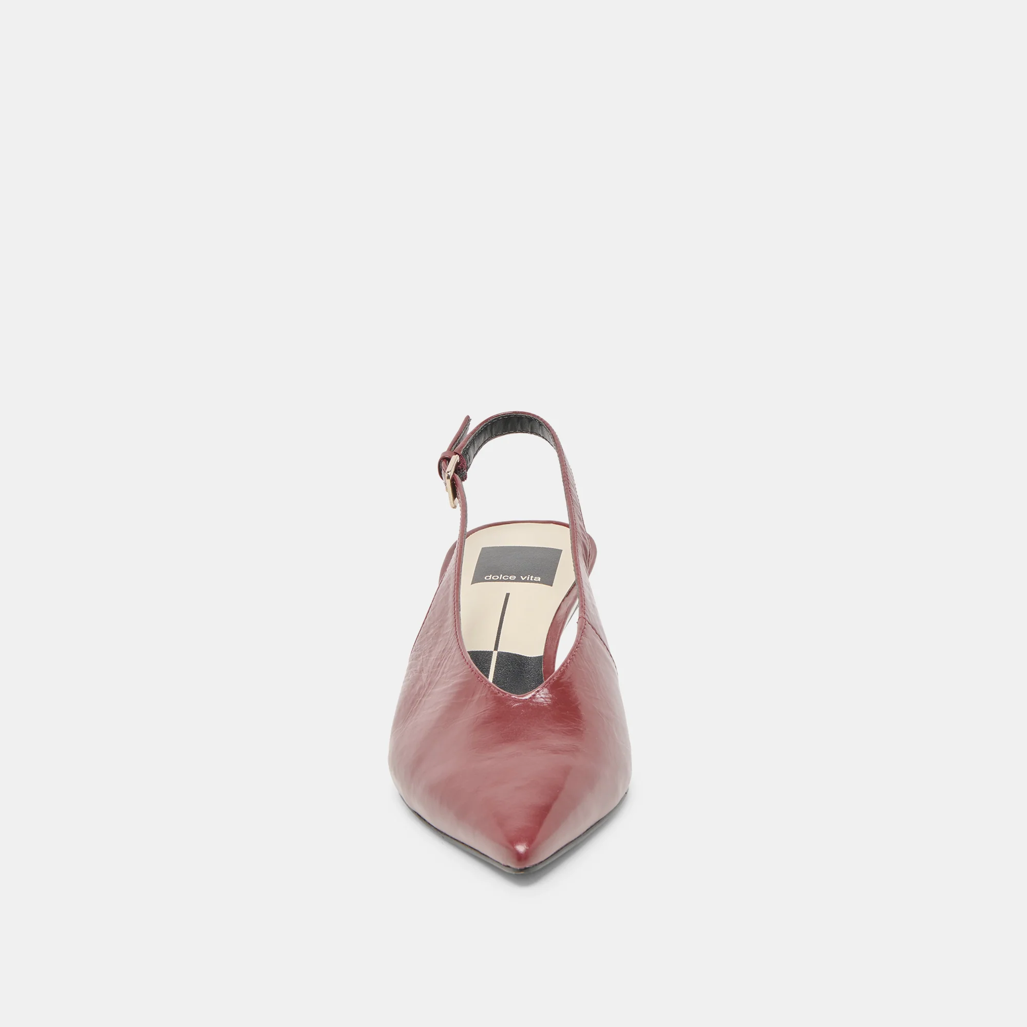 ALENNA HEELS OXBLOOD CRINKLE PATENT - Image 8