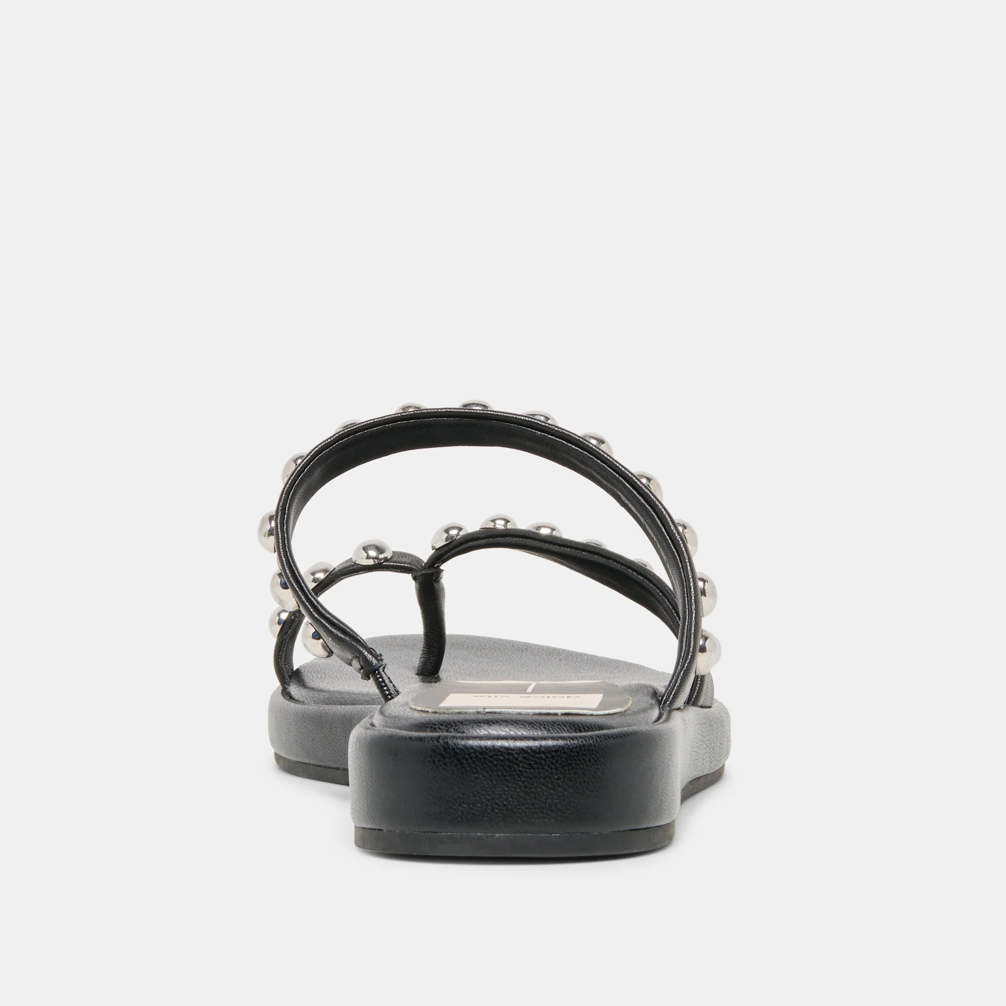 AMARY STUD SANDALS BLACK LEATHER - Image 9