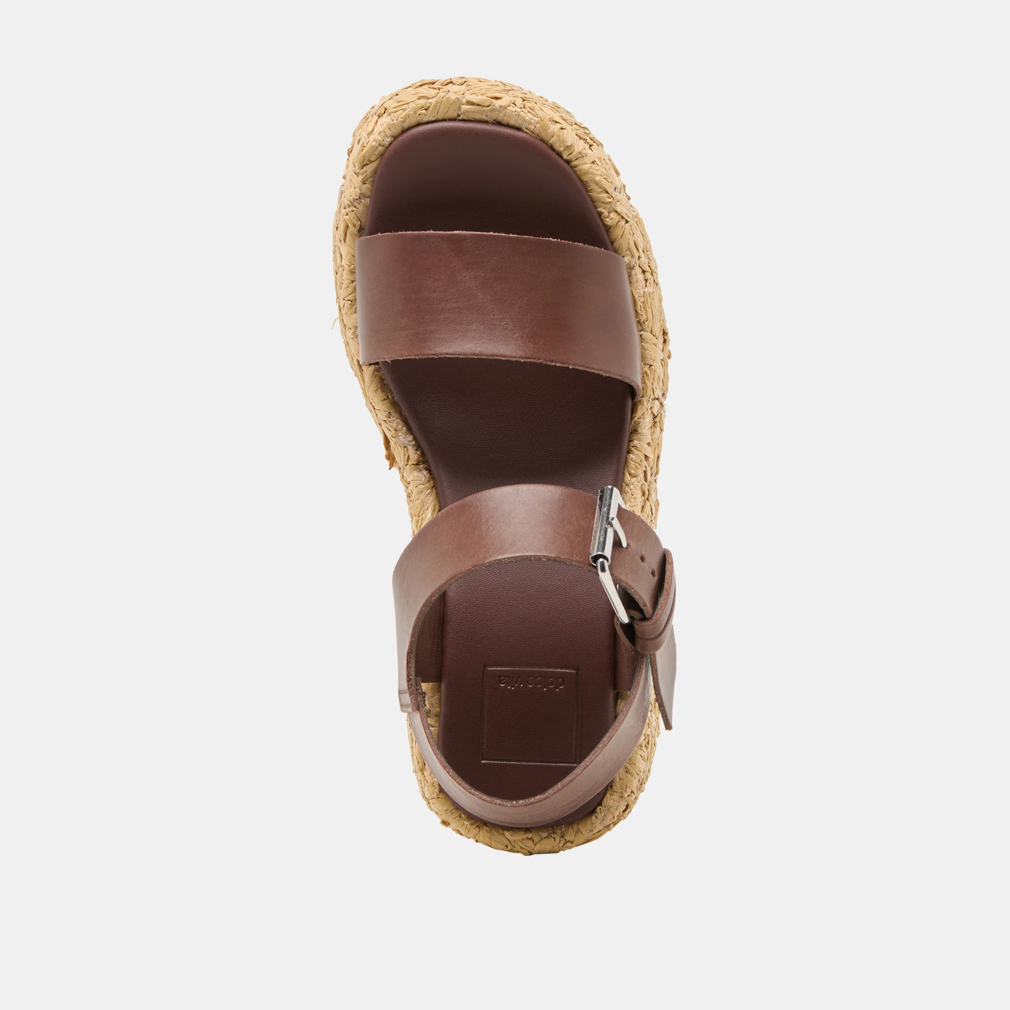 AURI WEDGES DK BROWN LEATHER - Image 8