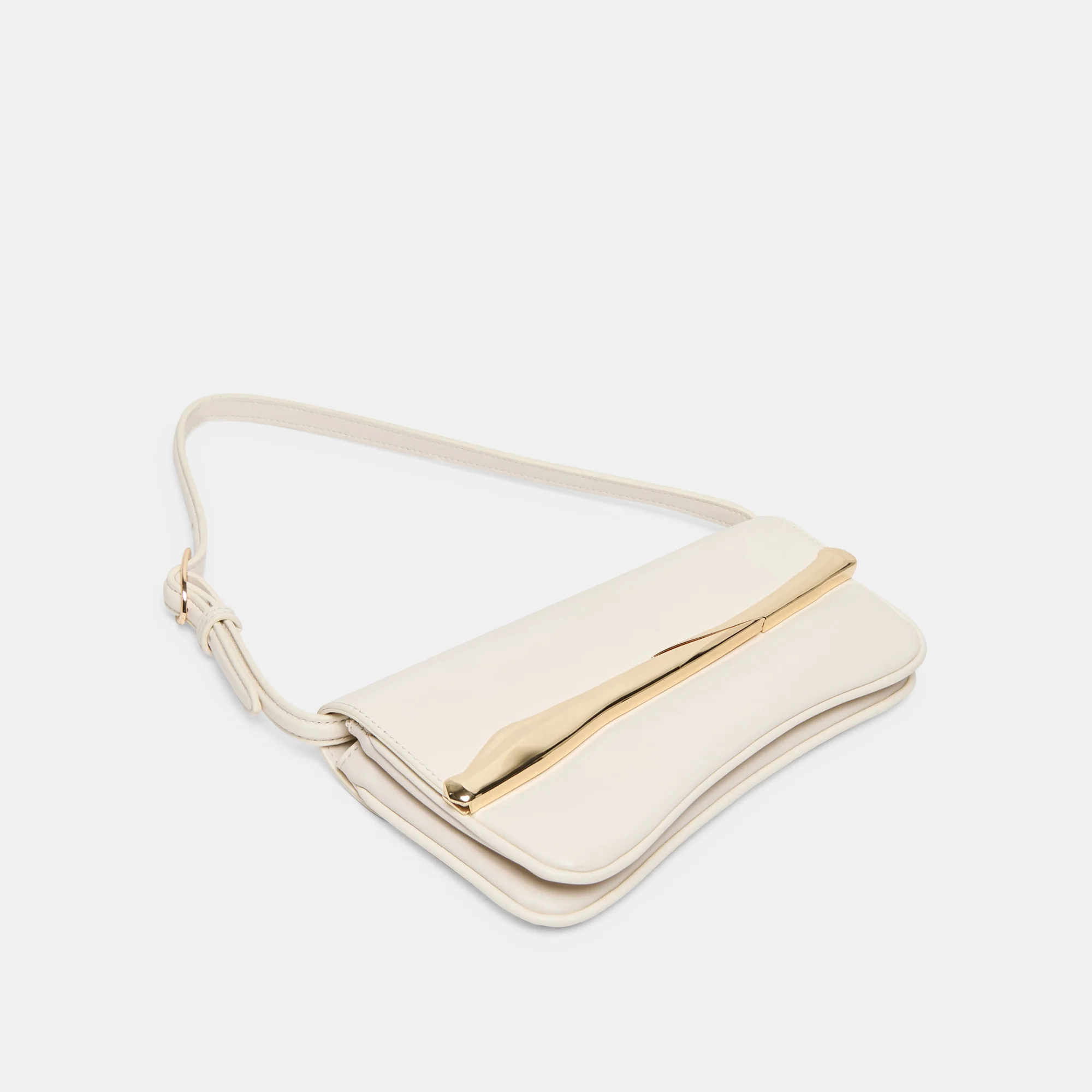 AZURA SHOULDER BAG WHITE LEATHER - Image 3