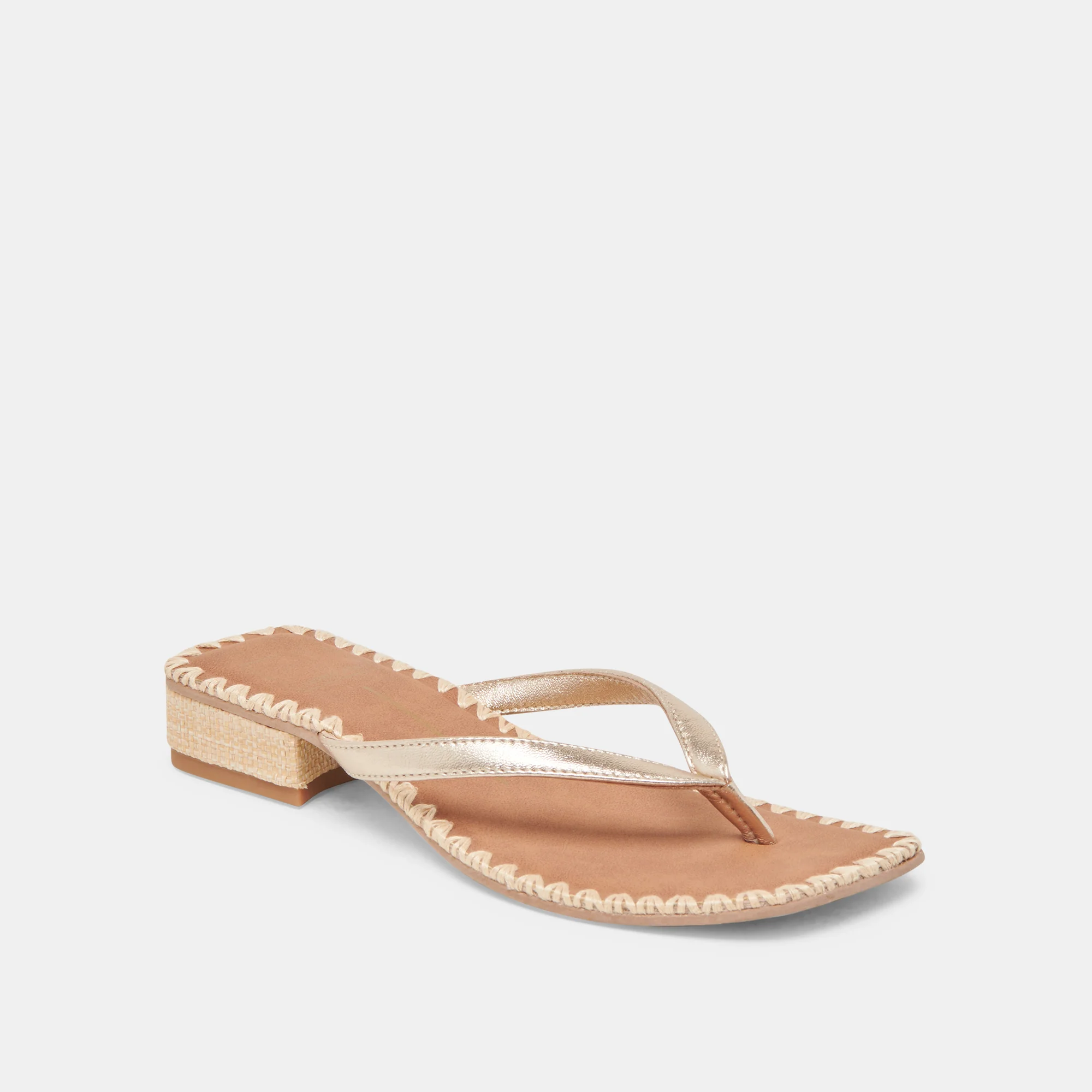 BARTY SANDALS GOLD METALLIC LEATHER - Image 3