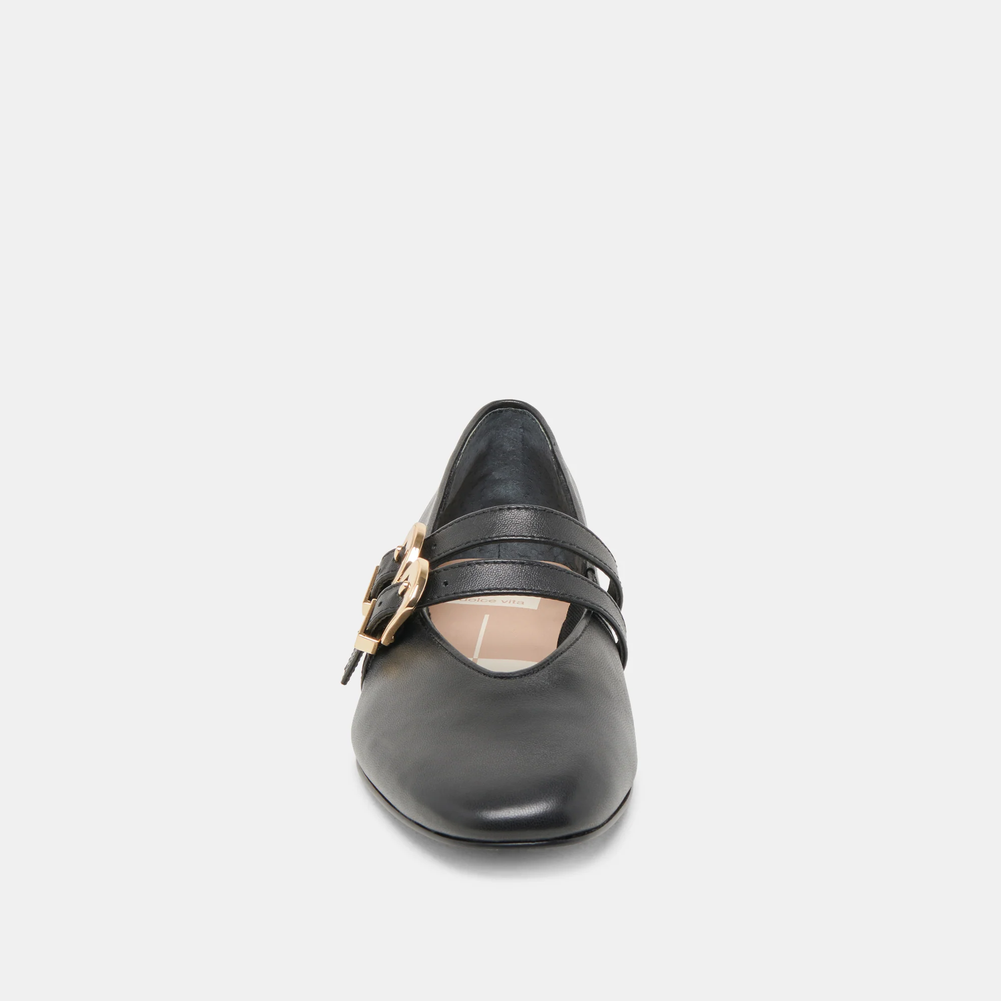 BAYLEE BALLET FLATS BLACK LEATHER - Image 12