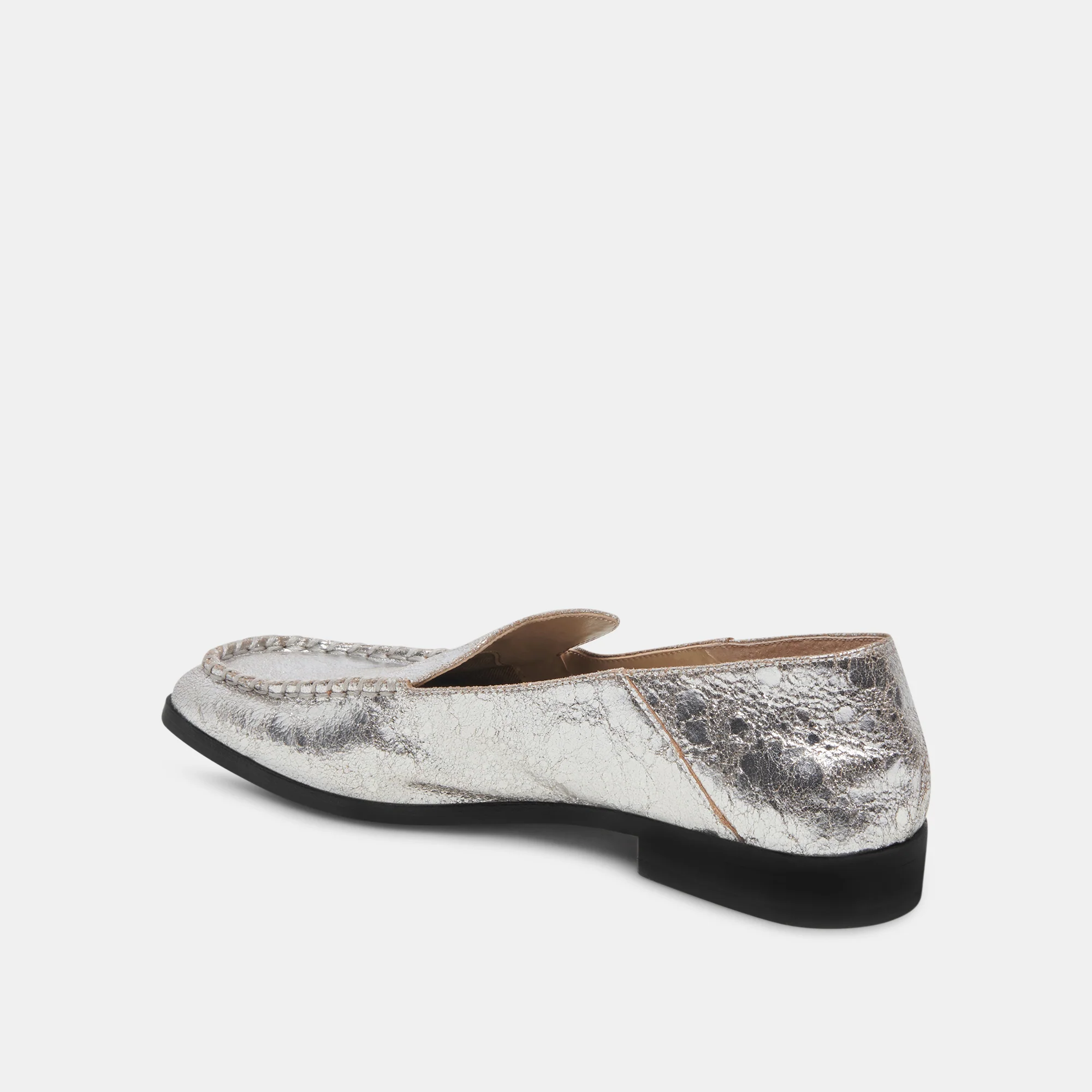 BENY FLATS SILVER DISTRESSED LEATHER - Image 11