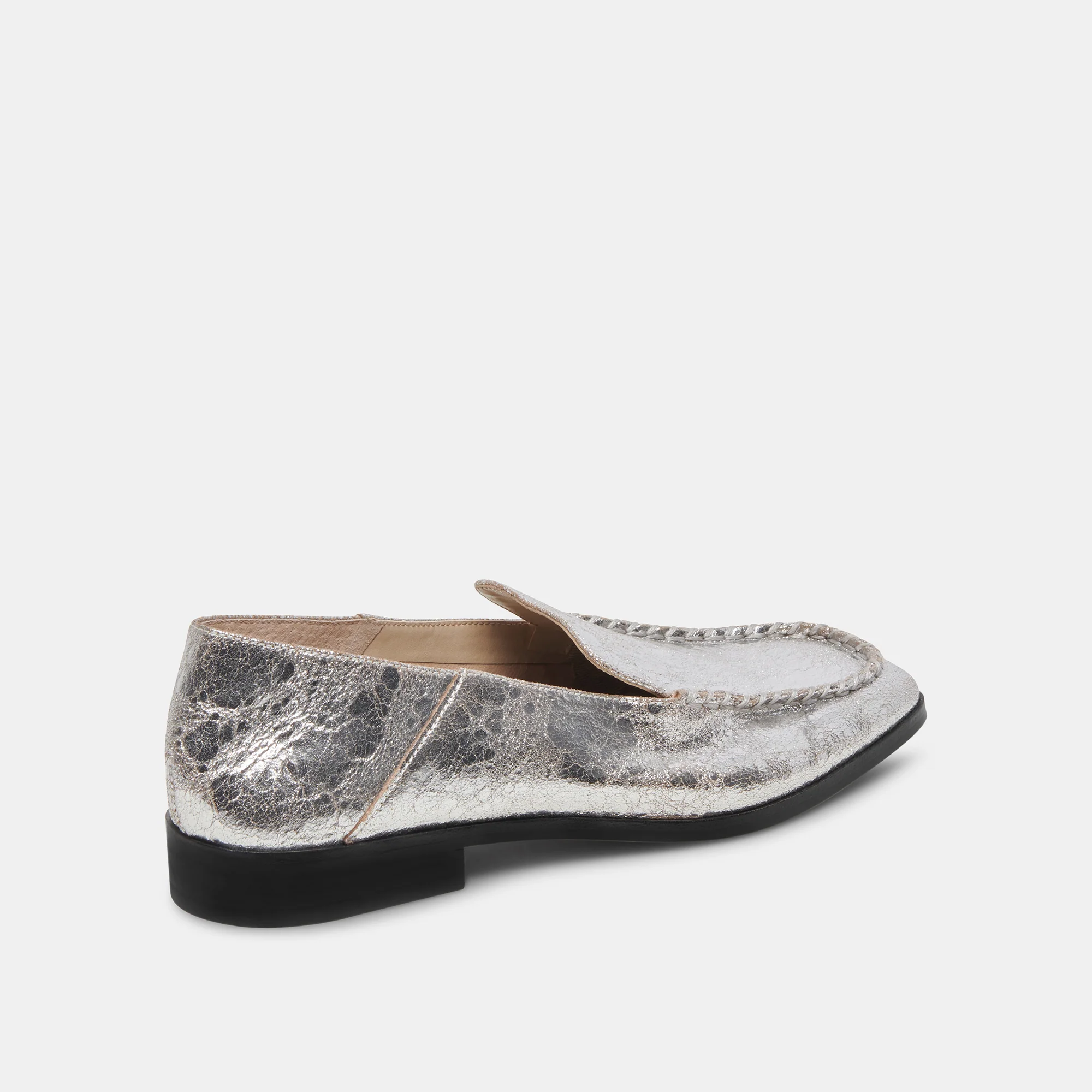 BENY FLATS SILVER DISTRESSED LEATHER - Image 9