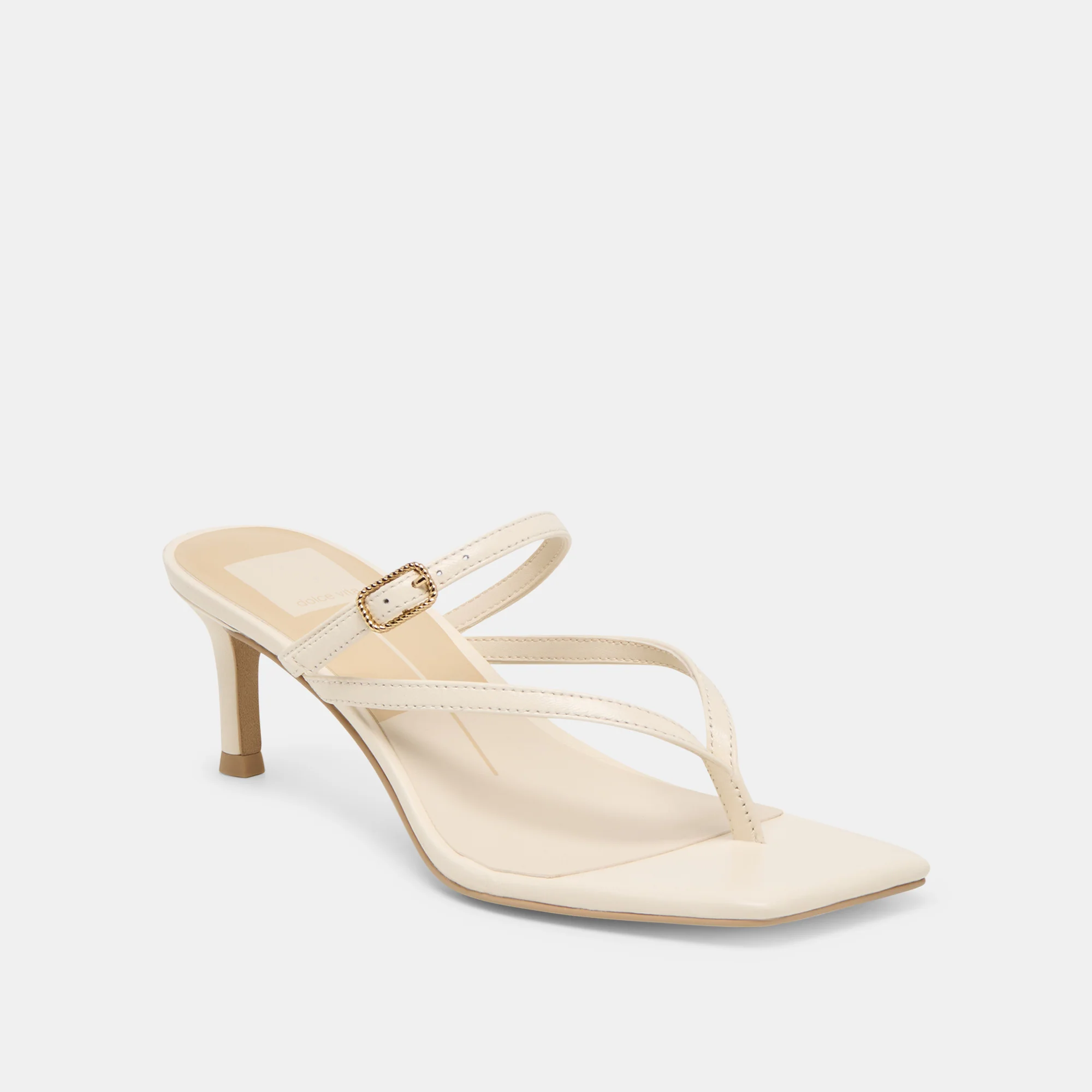 BIAGA HEELS OFF WHITE LEATHER - Image 2