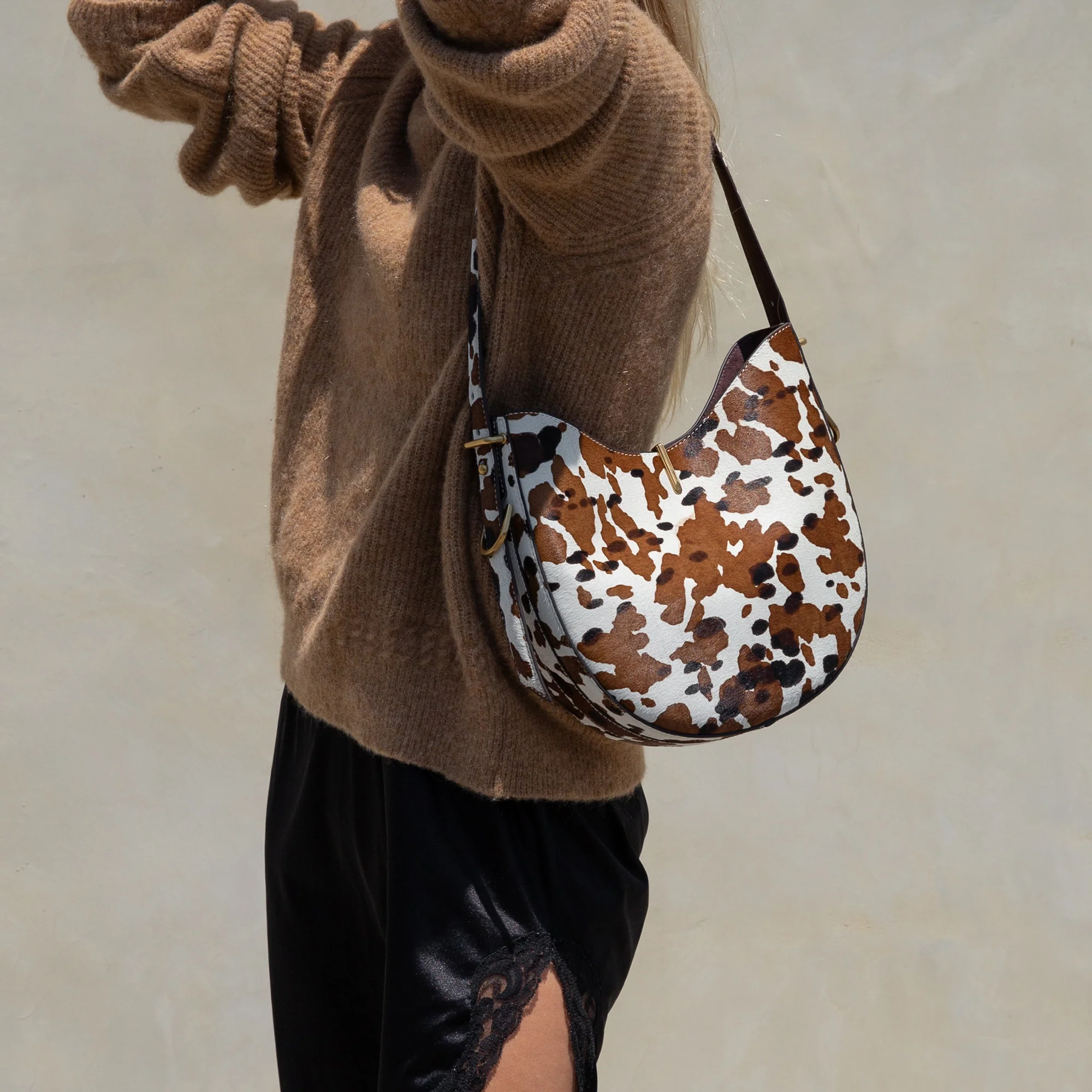 BREE SHOULDER BAG COCOA CALF HAIR - Image 6