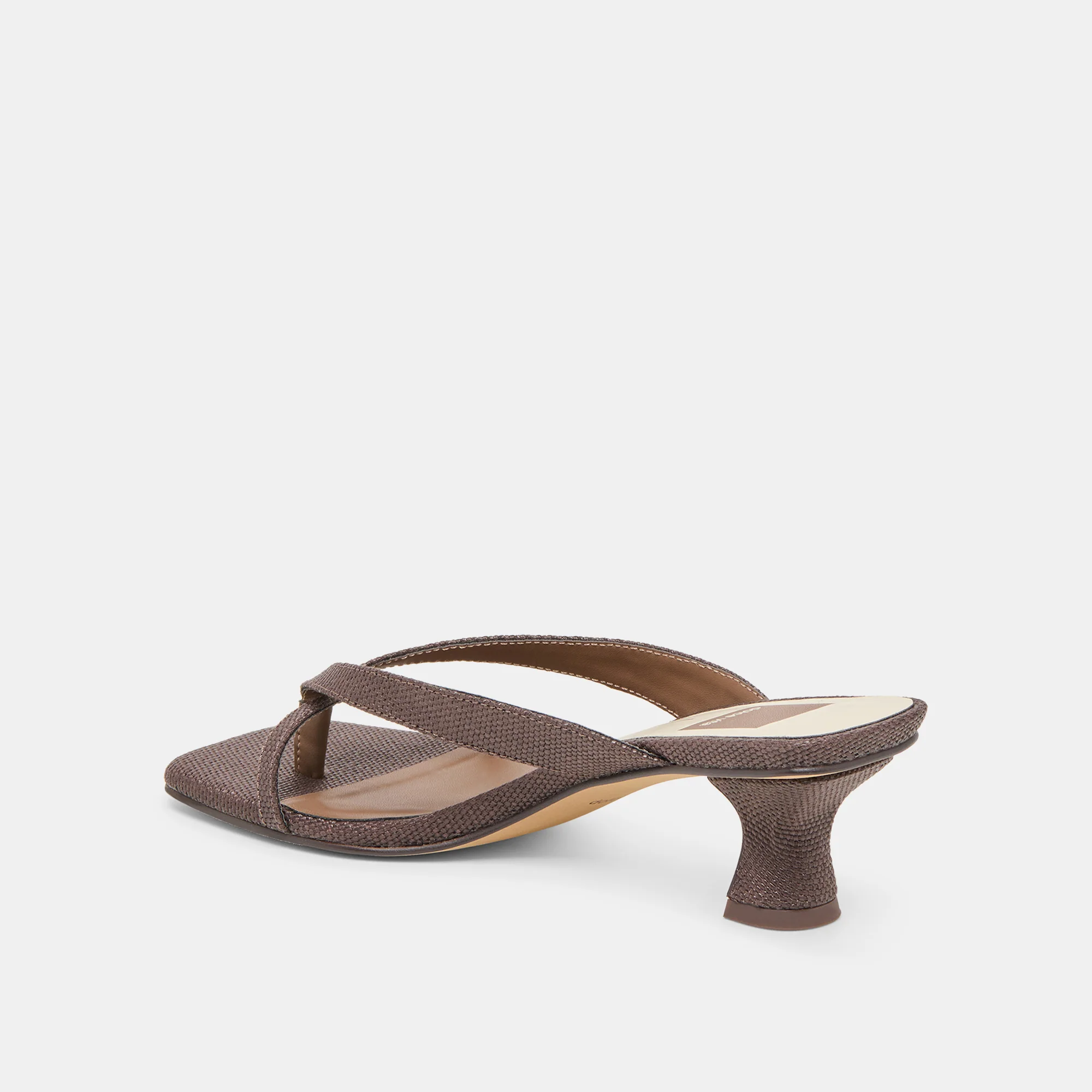 BREVEL HEELS CHOCOLATE RAFFIA - Image 8