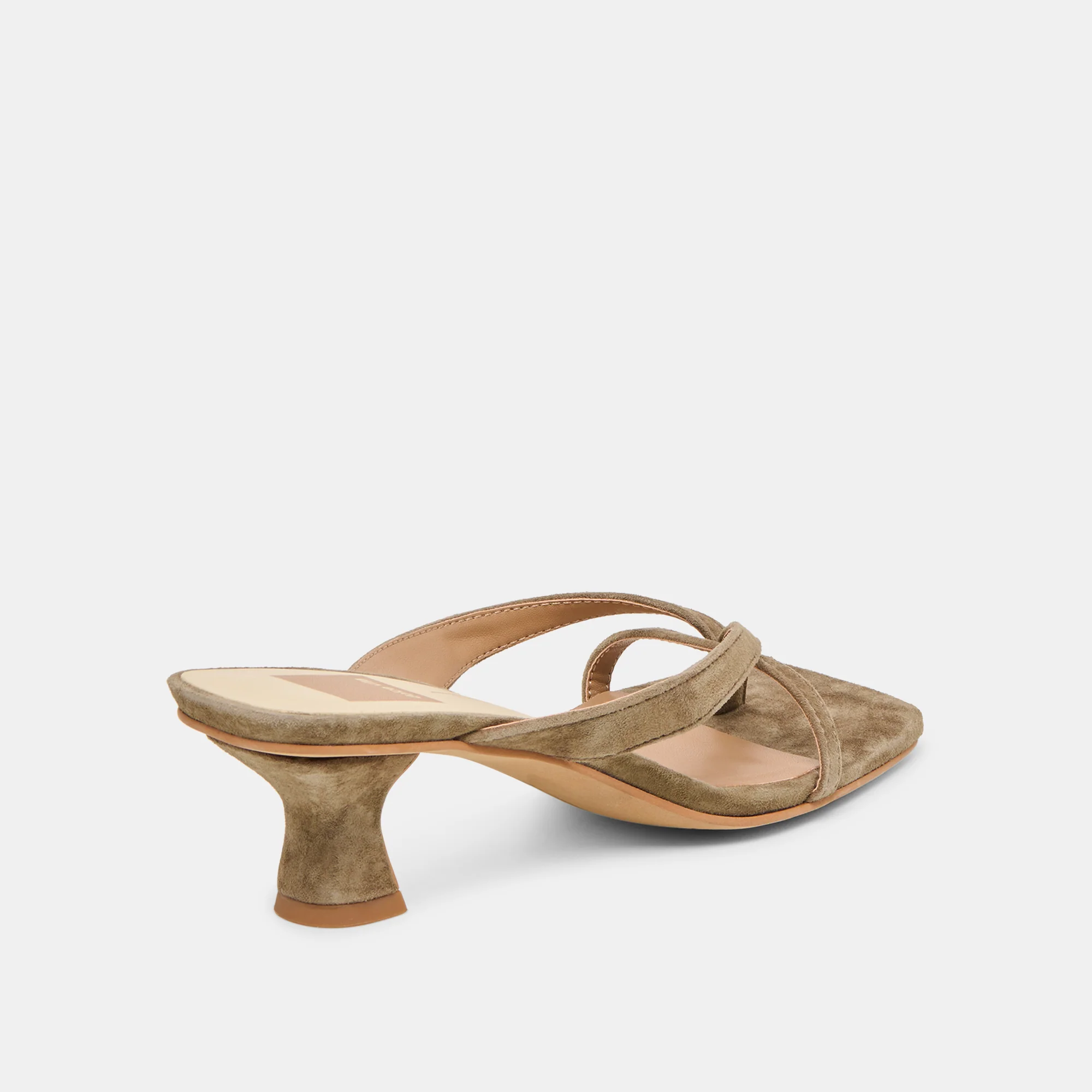 BREVEL HEELS OLIVE SUEDE - Image 5