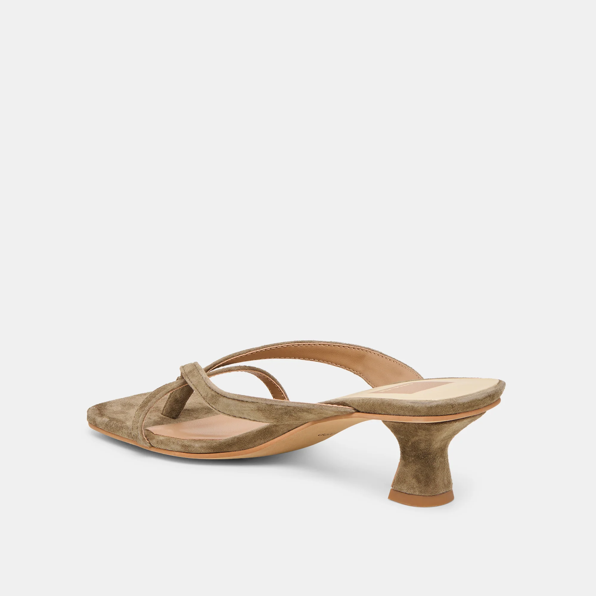 BREVEL HEELS OLIVE SUEDE - Image 8