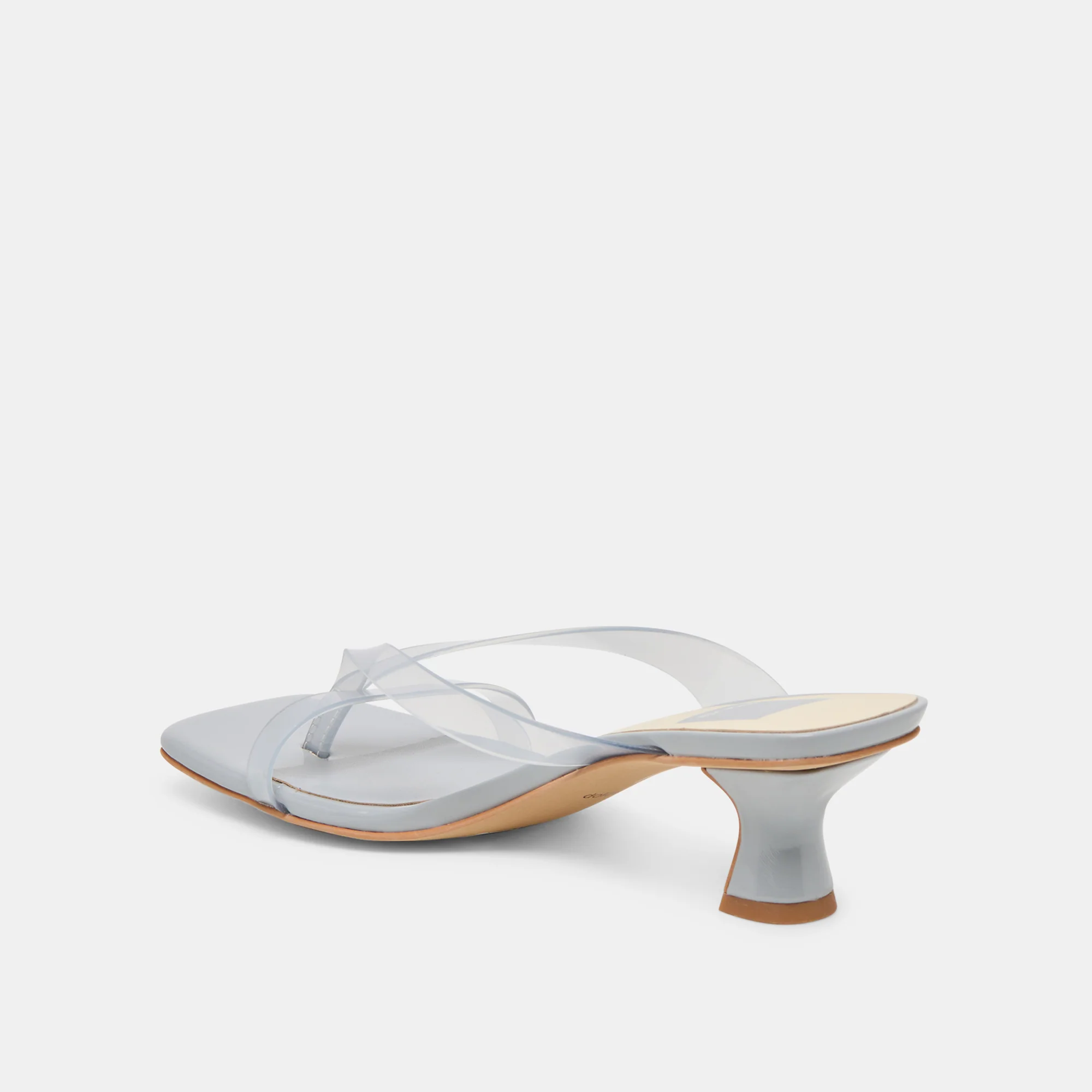 BREVEL VINYL WIDE HEELS DUSTY BLUE JELLY - Image 5