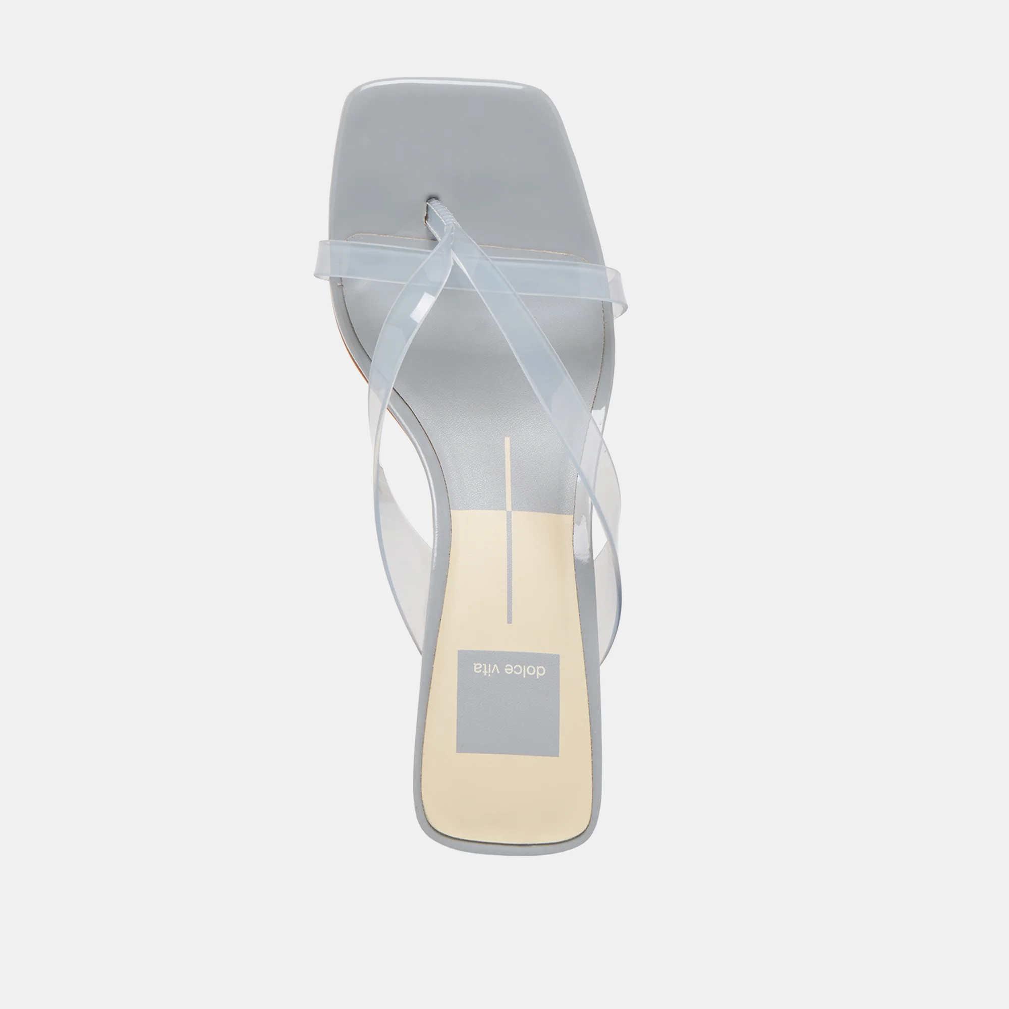 BREVEL VINYL WIDE HEELS DUSTY BLUE JELLY - Image 8