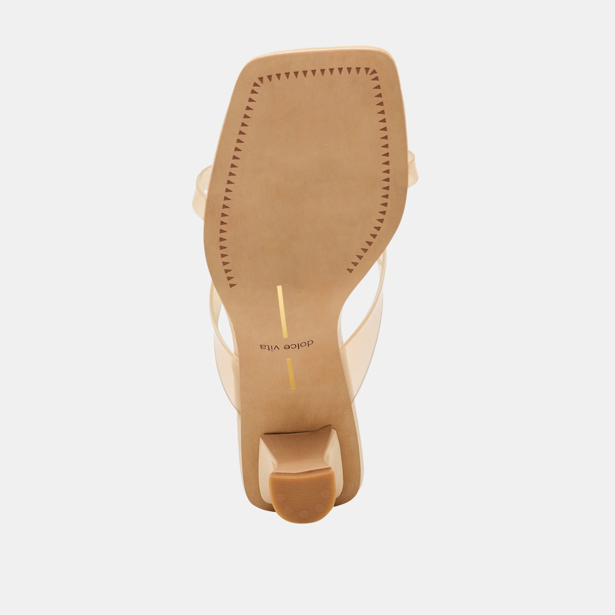 BREVEL VINYL WIDE HEELS PRALINE JELLY - Image 9