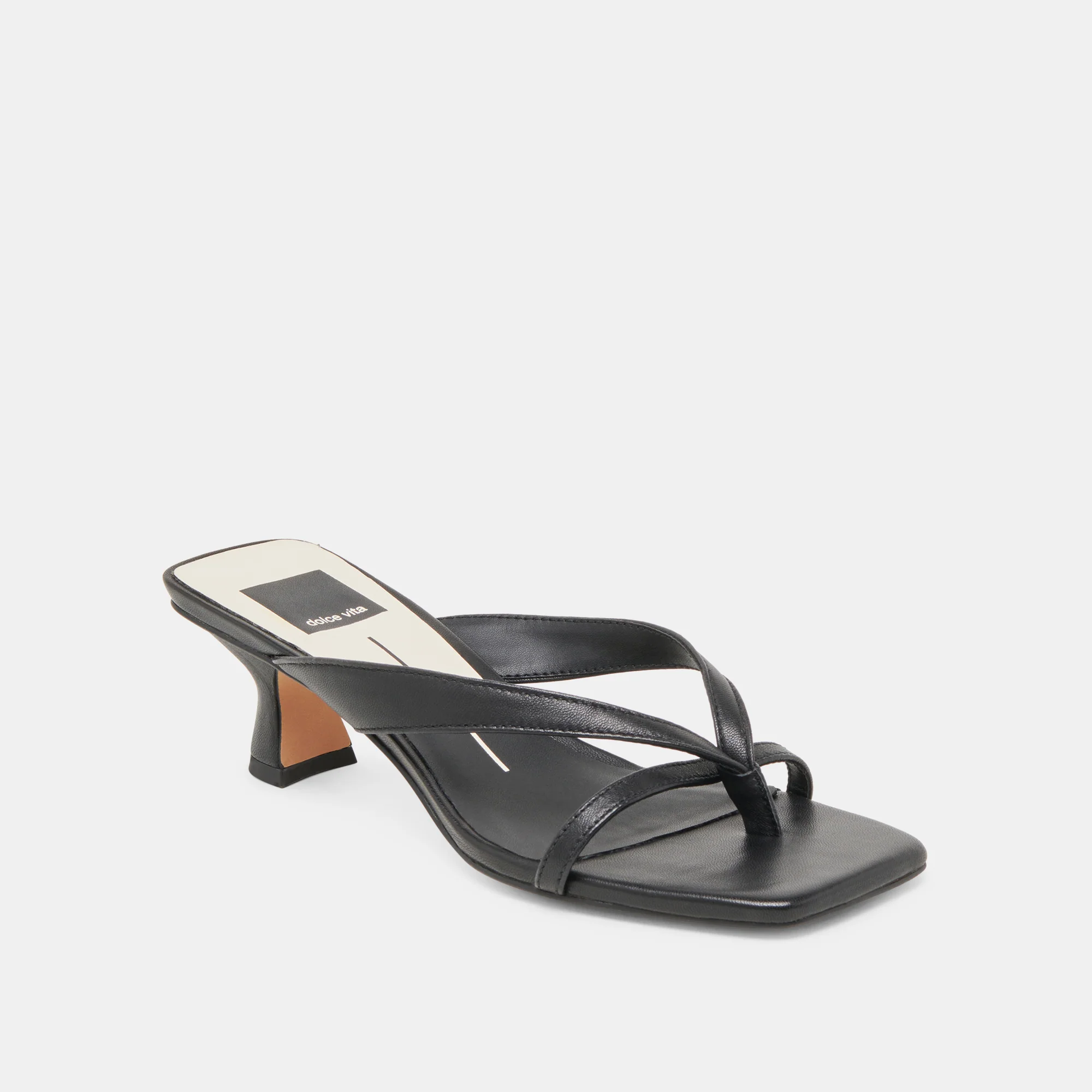 BREVEL WIDE HEELS ONYX LEATHER - Image 2
