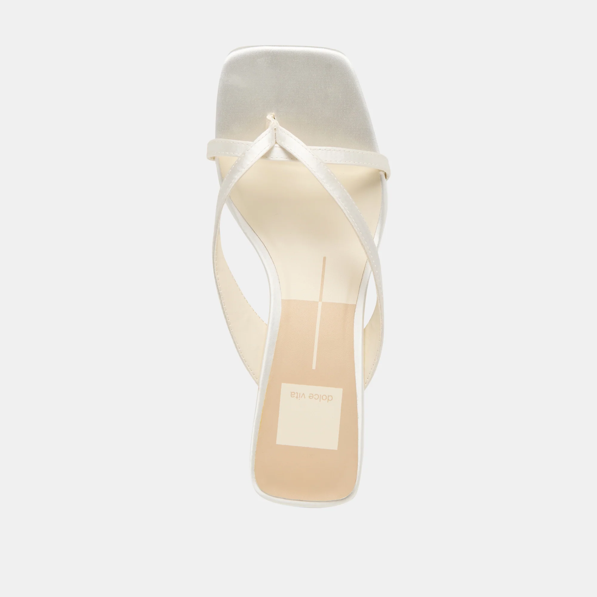 BREVEL WIDE HEELS TRUE WHITE SATIN - Image 8