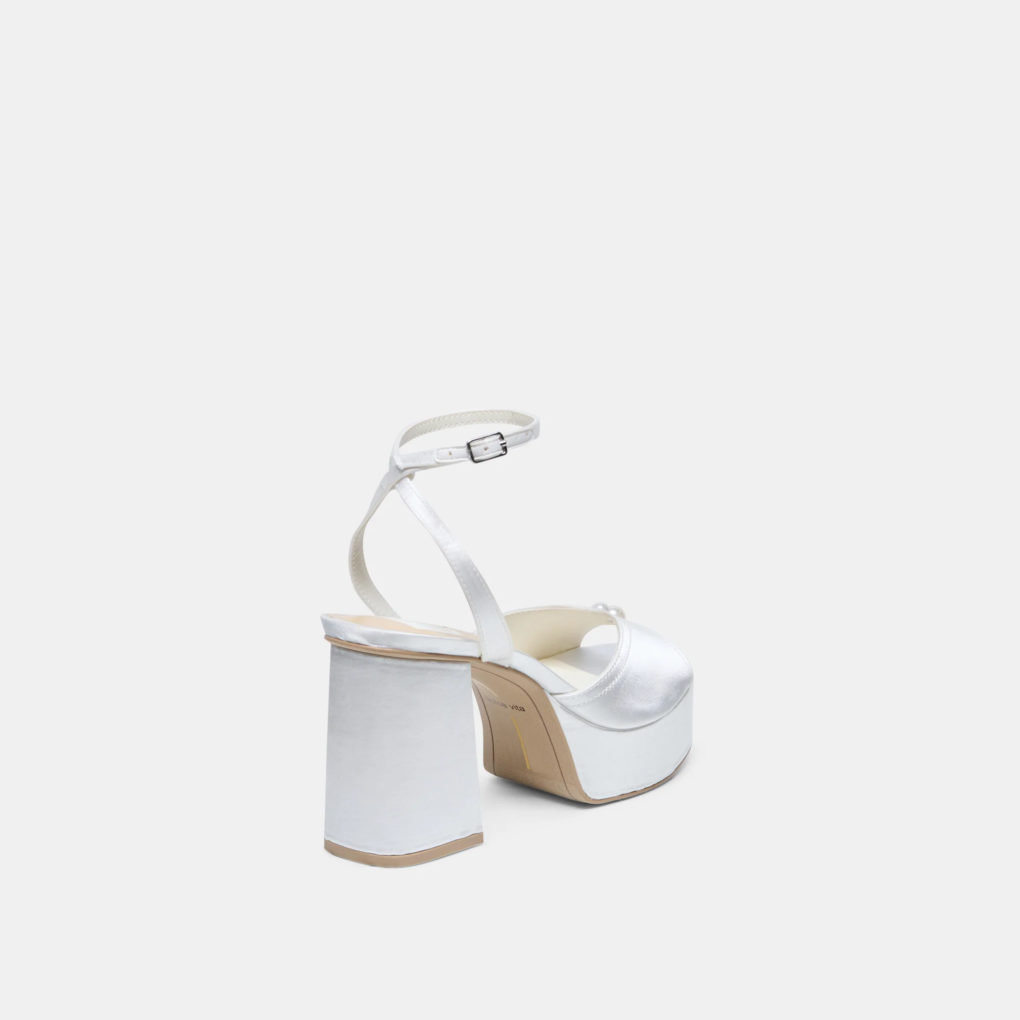 BRYLA HEELS WHITE SATIN - Image 5