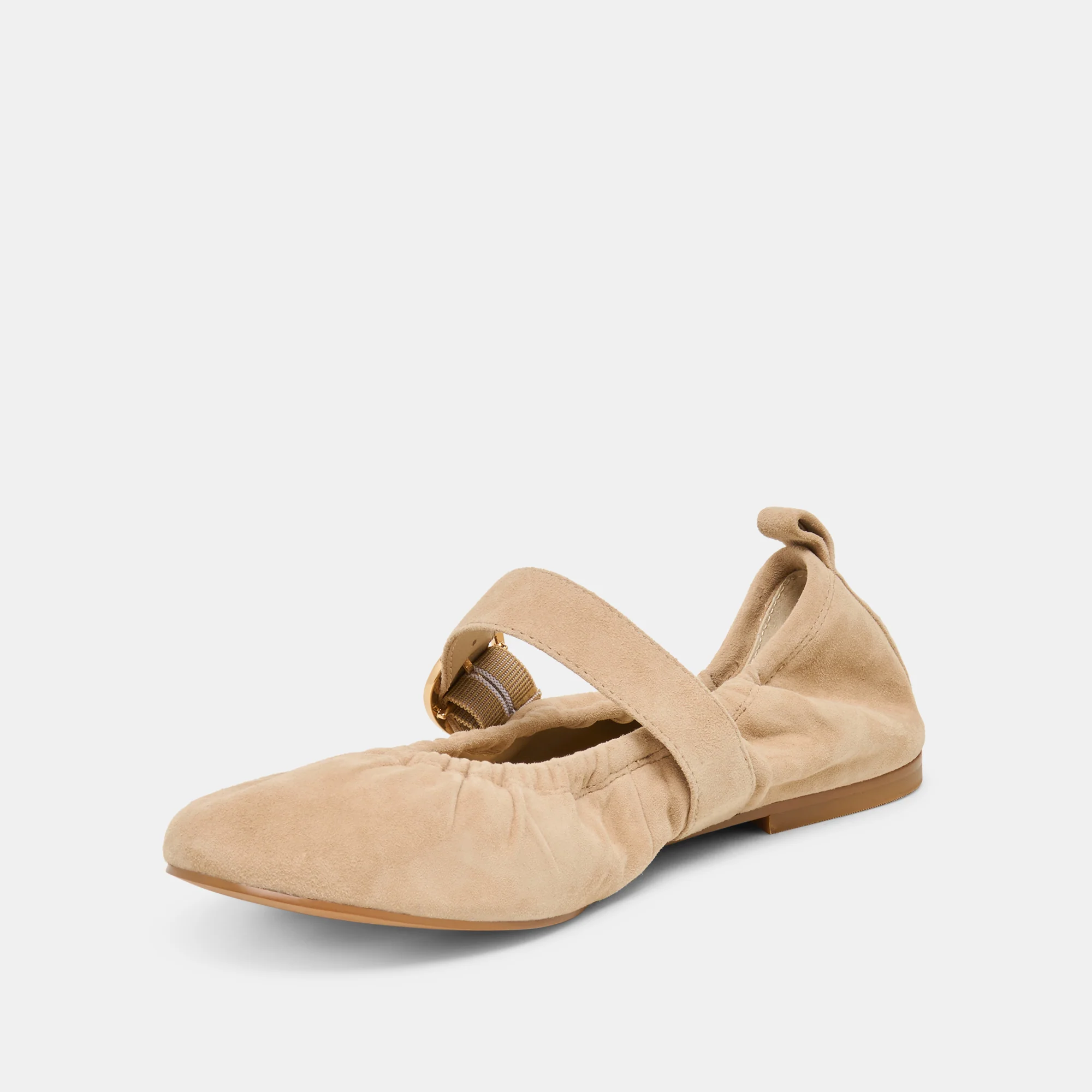 CAELY BALLET FLATS CAMEL SUEDE - Image 6