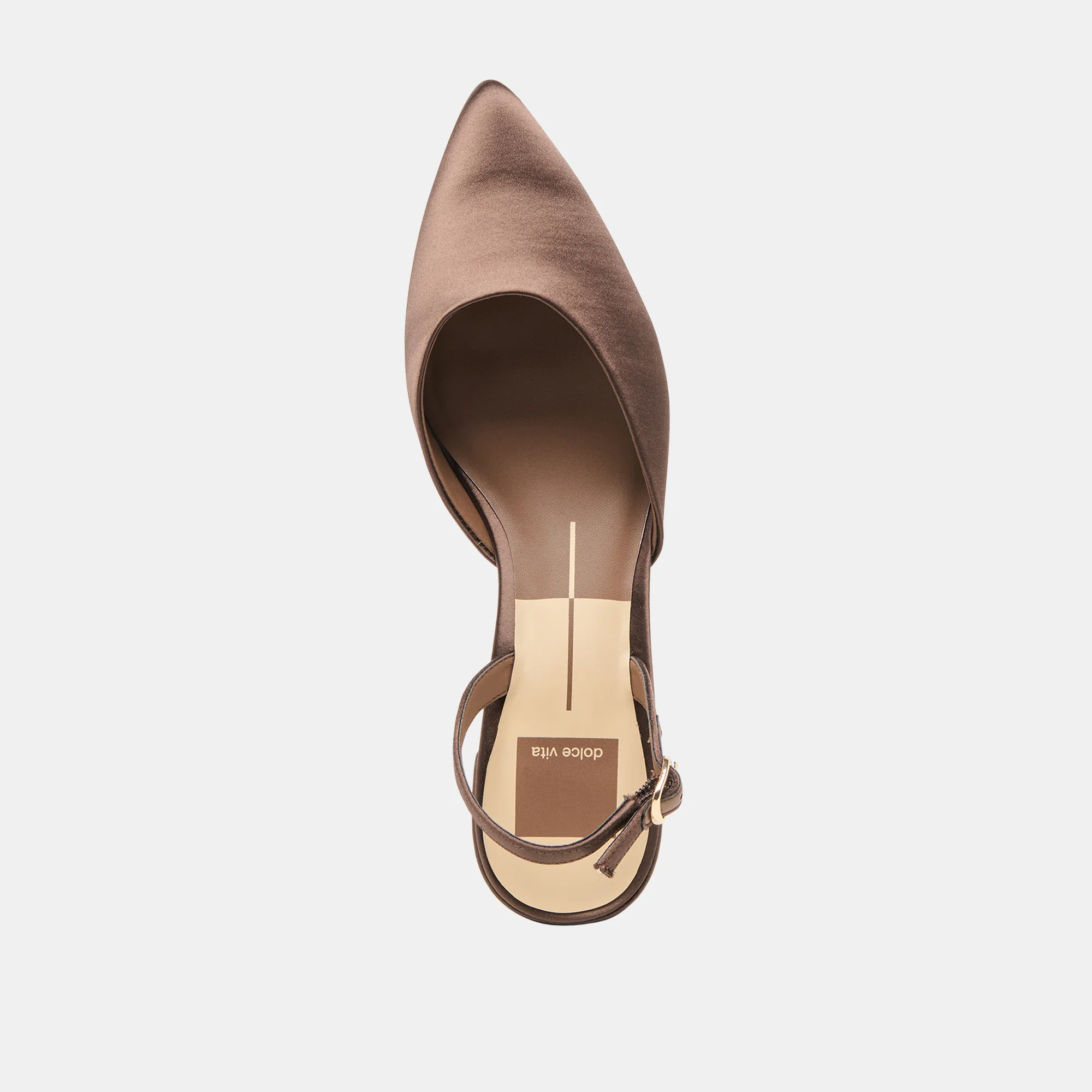 CAREL HEELS DK BROWN SATIN - Image 10