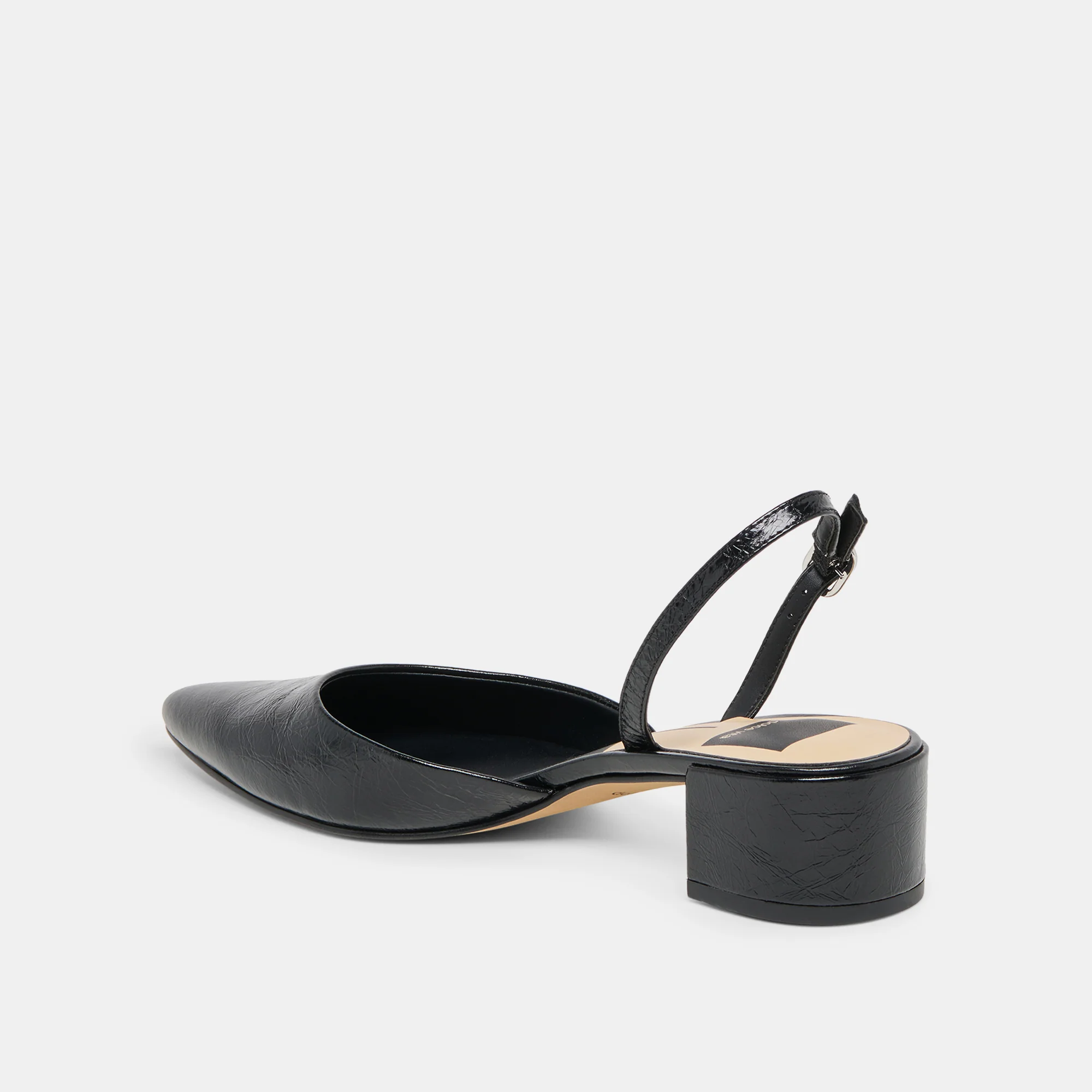 CAREL HEELS MIDNIGHT CRINKLE PATENT LEATHER - Image 5