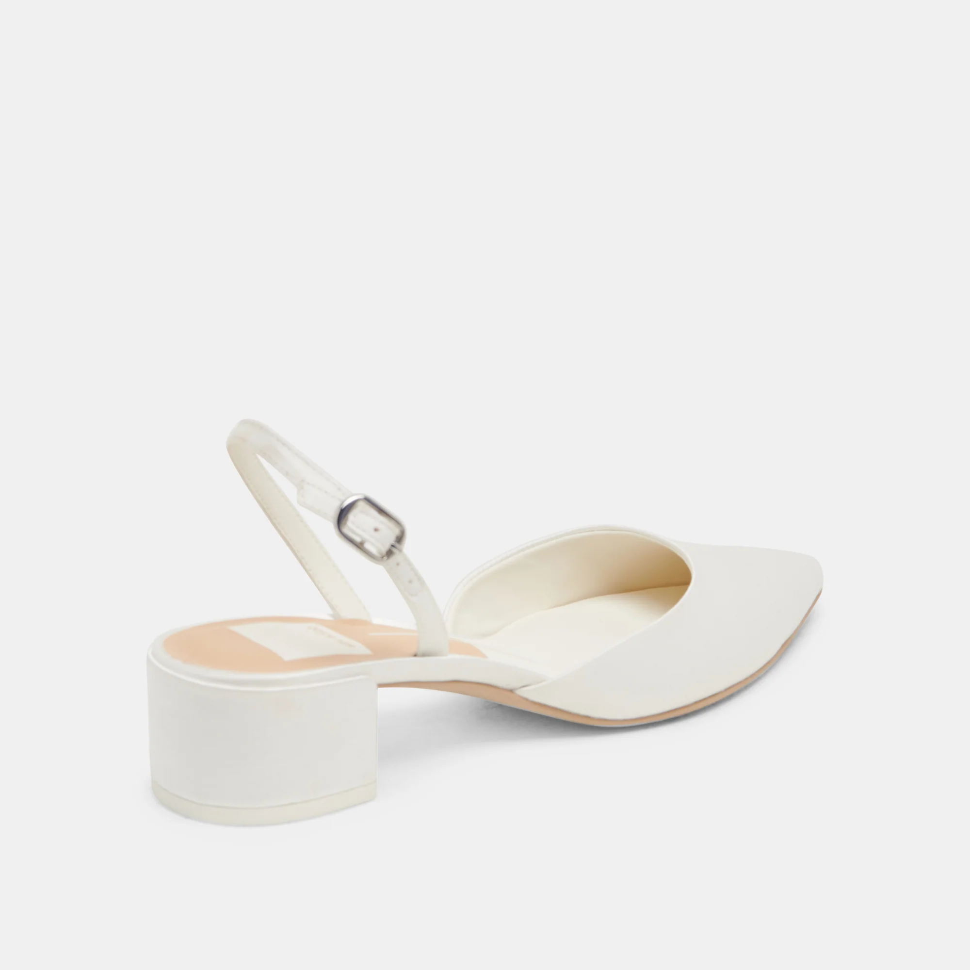 CAREL HEELS TRUE WHITE SATIN - Image 5