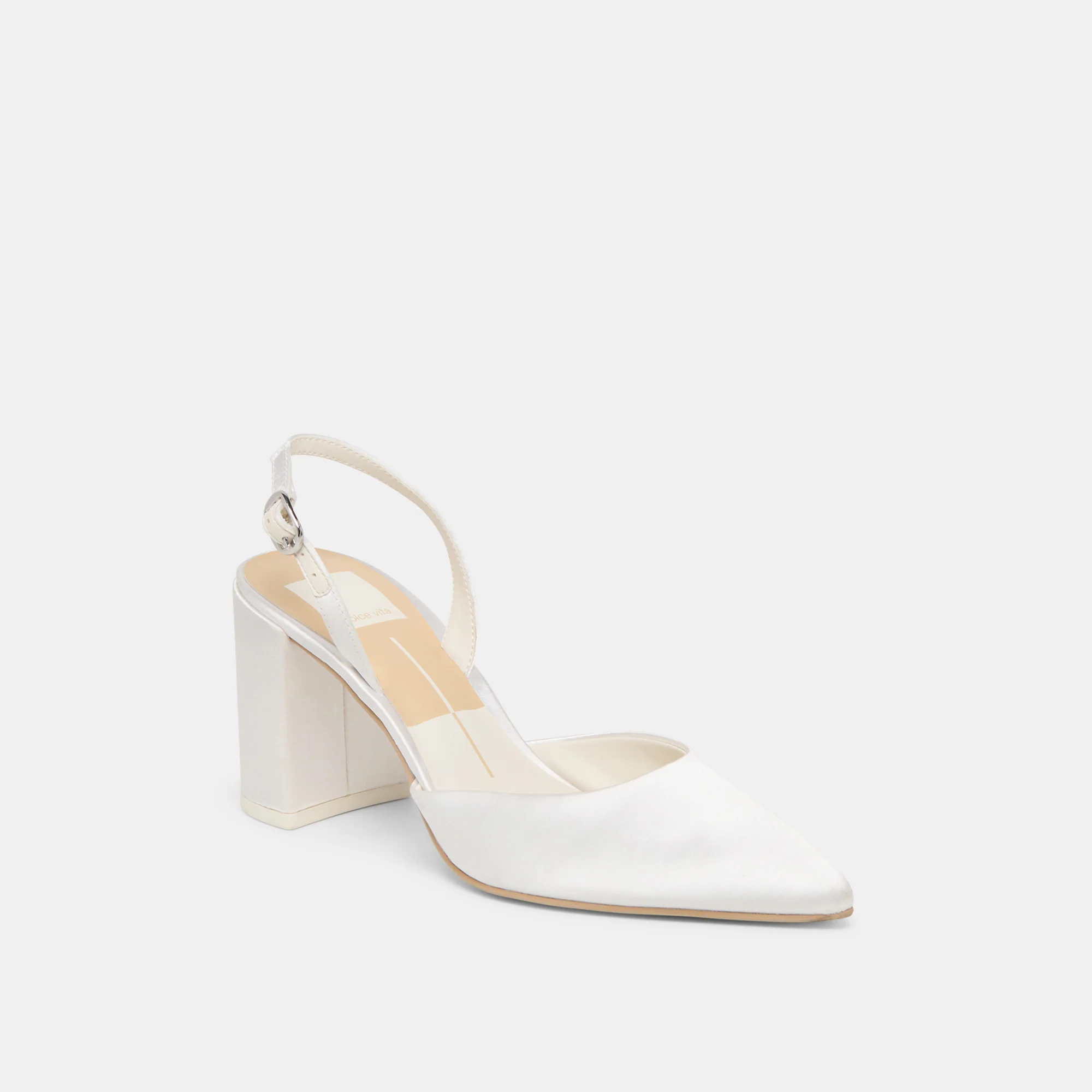 CAREL HIGH HEELS TRUE WHITE SATIN - Image 3