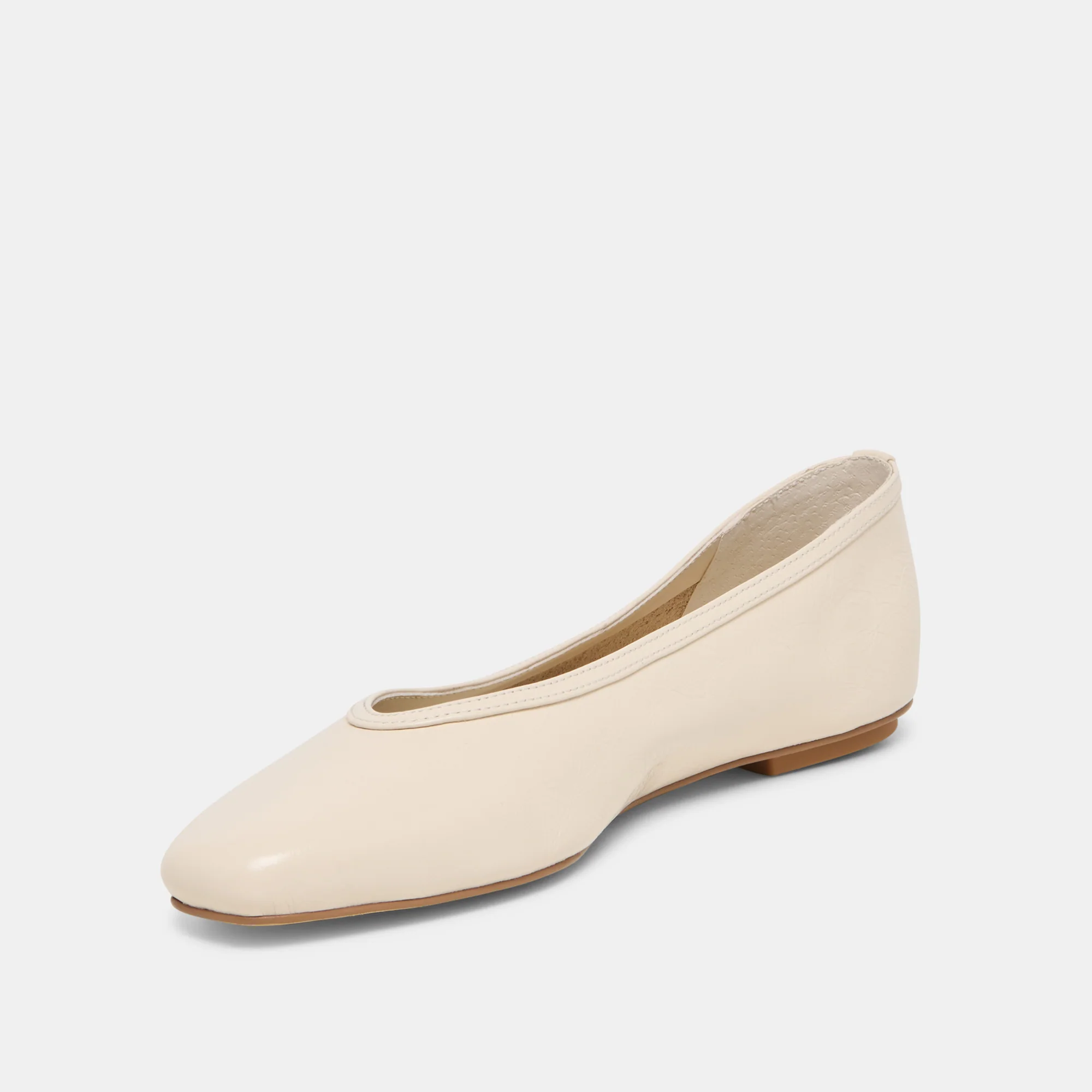 CARET BALLET FLATS BONE LEATHER - Image 4