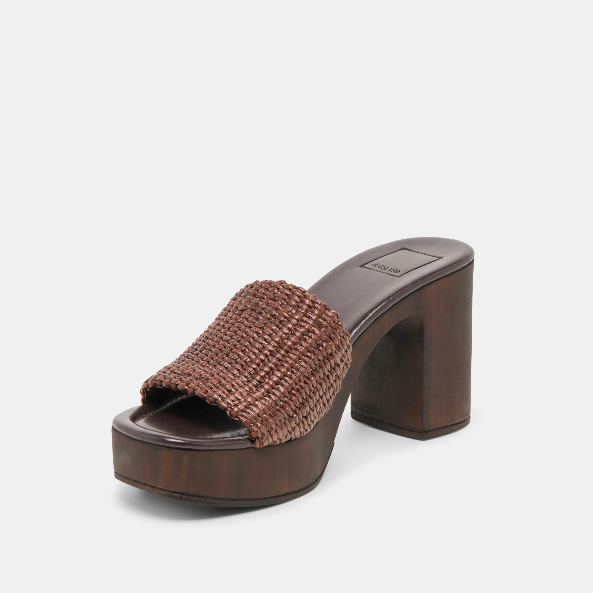 CELEST HEELS CHOCOLATE RAFFIA - Image 4