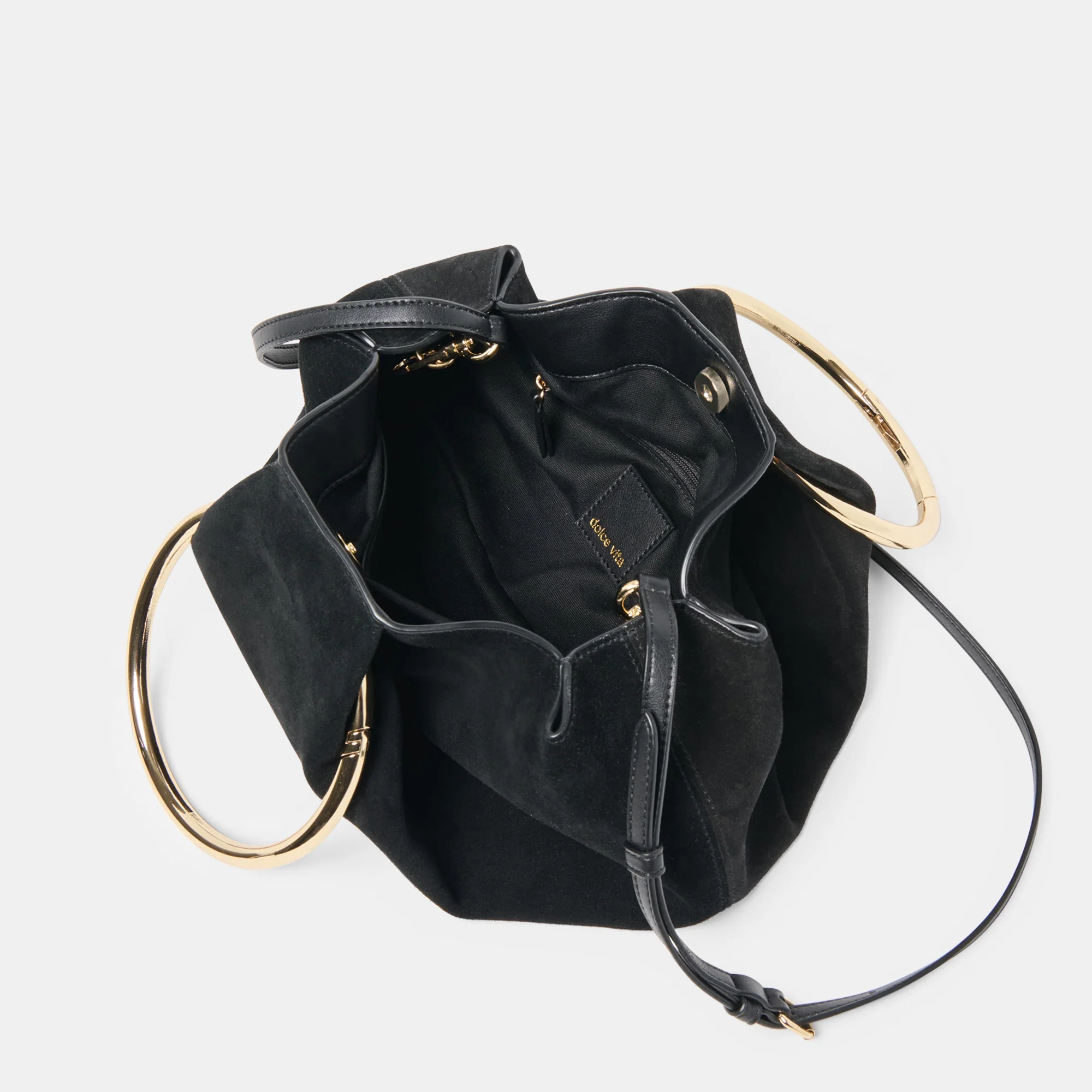 CHANNING HANDBAG BLACK SUEDE - Image 7