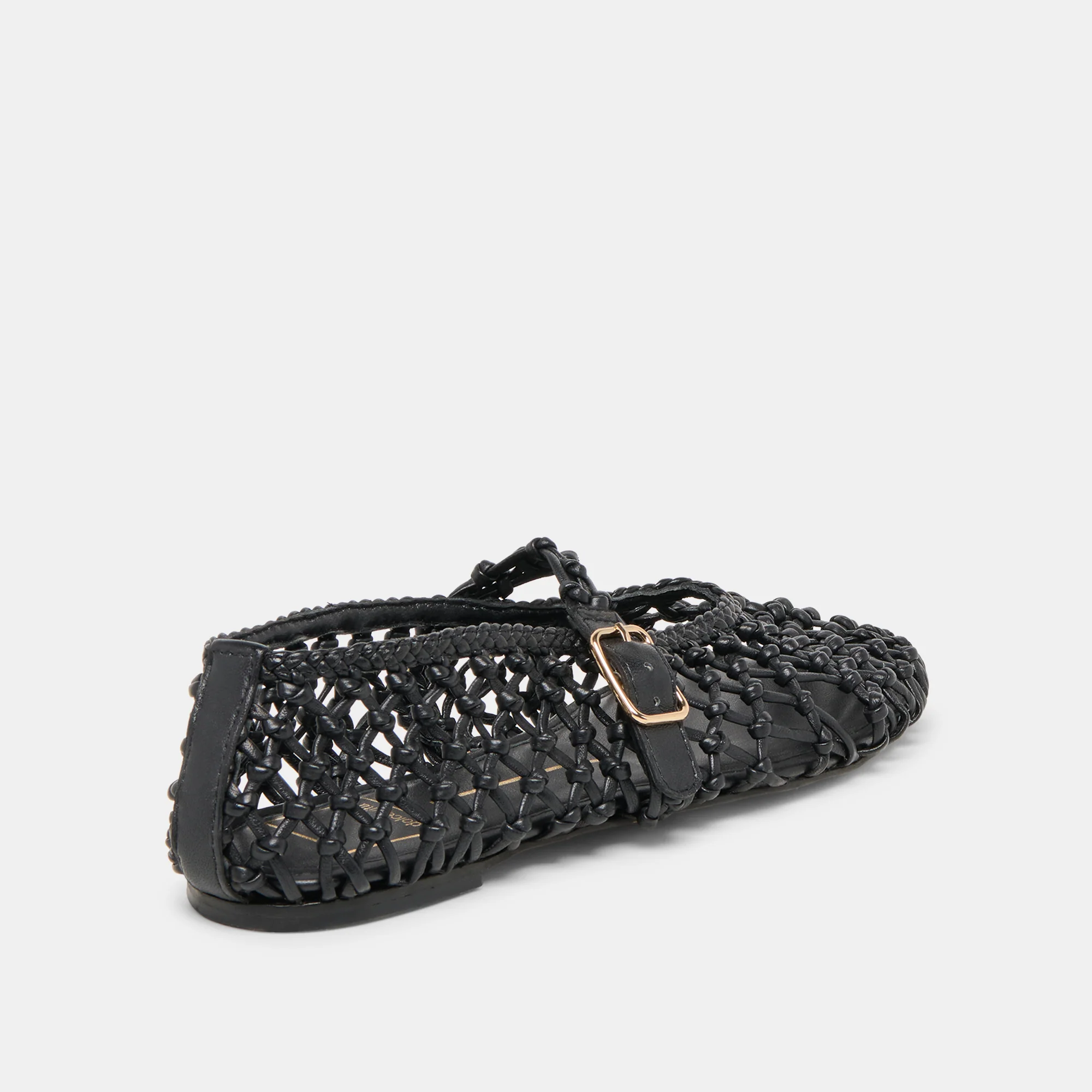 CLAIR BALLET FLATS BLACK WOVEN LEATHER - Image 5