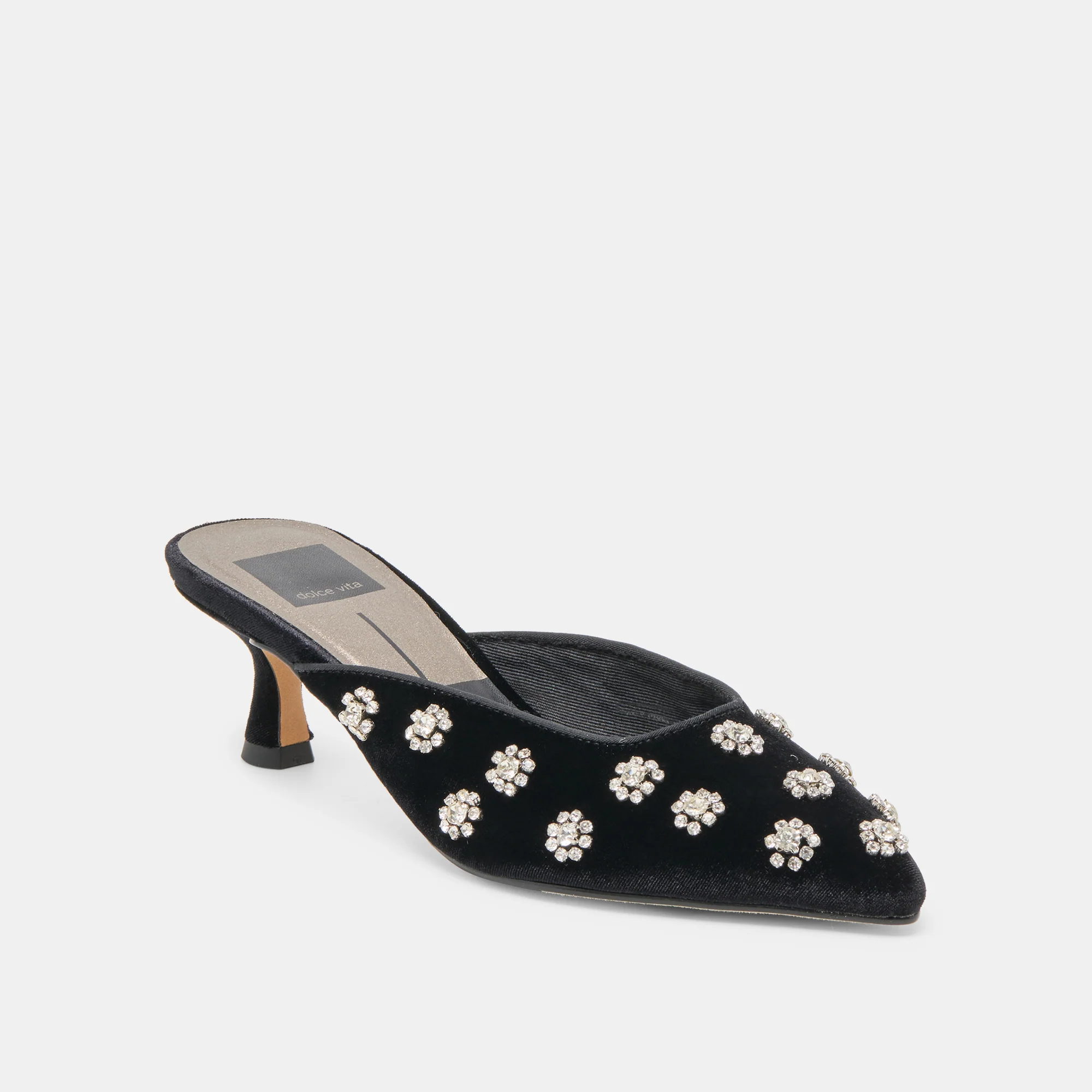 CLARA HEELS NERO VELVET - Image 2