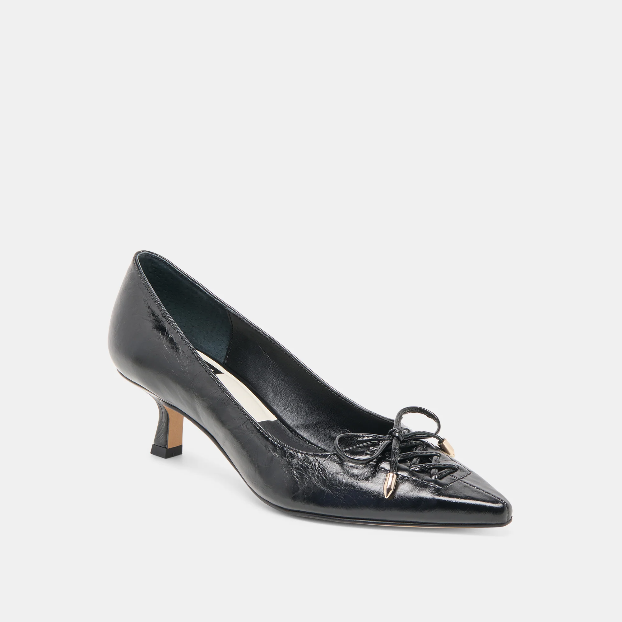 CLARIE HEELS MIDNIGHT CRINKLE PATENT LEATHER - Image 3
