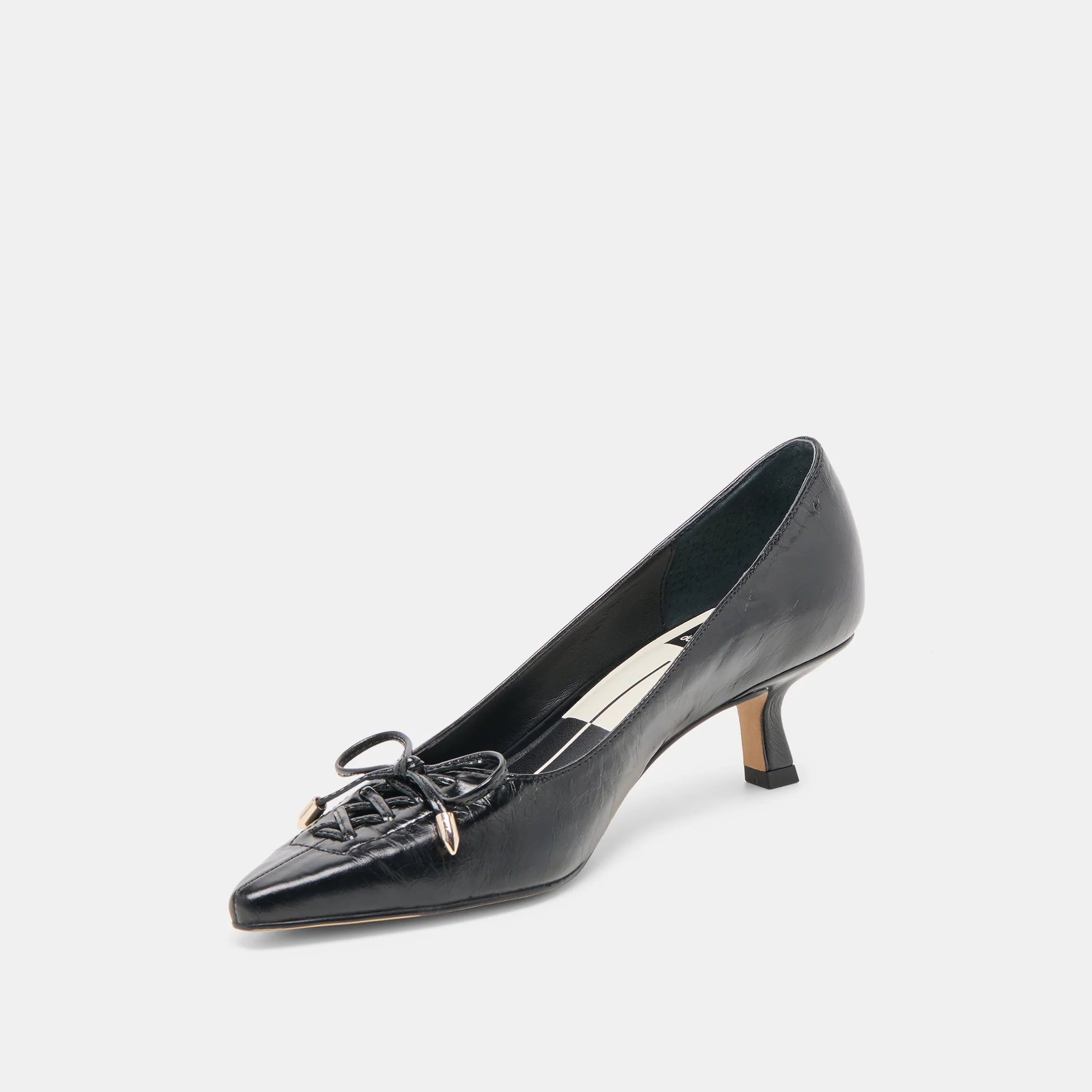 CLARIE HEELS MIDNIGHT CRINKLE PATENT LEATHER - Image 6