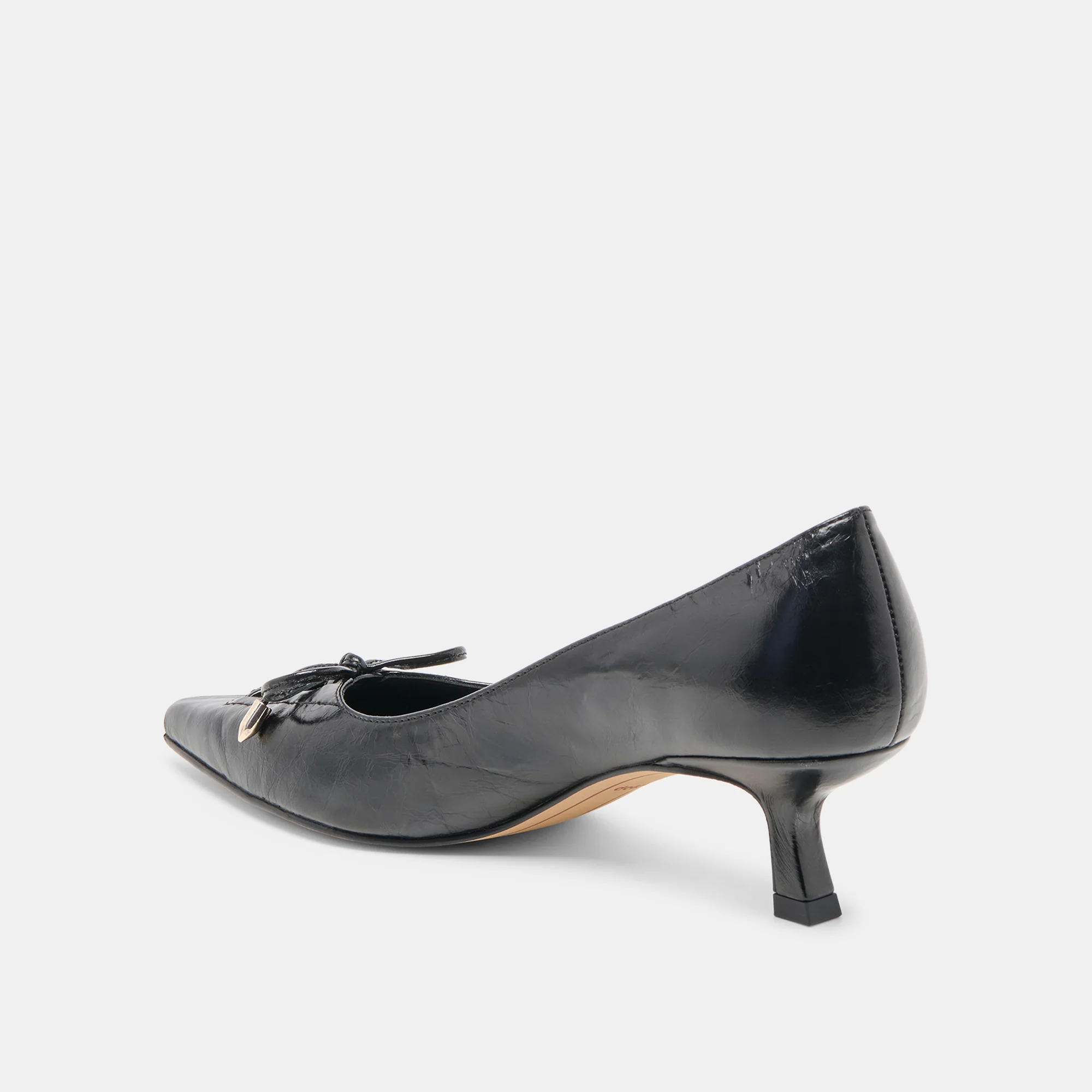 CLARIE HEELS MIDNIGHT CRINKLE PATENT LEATHER - Image 7