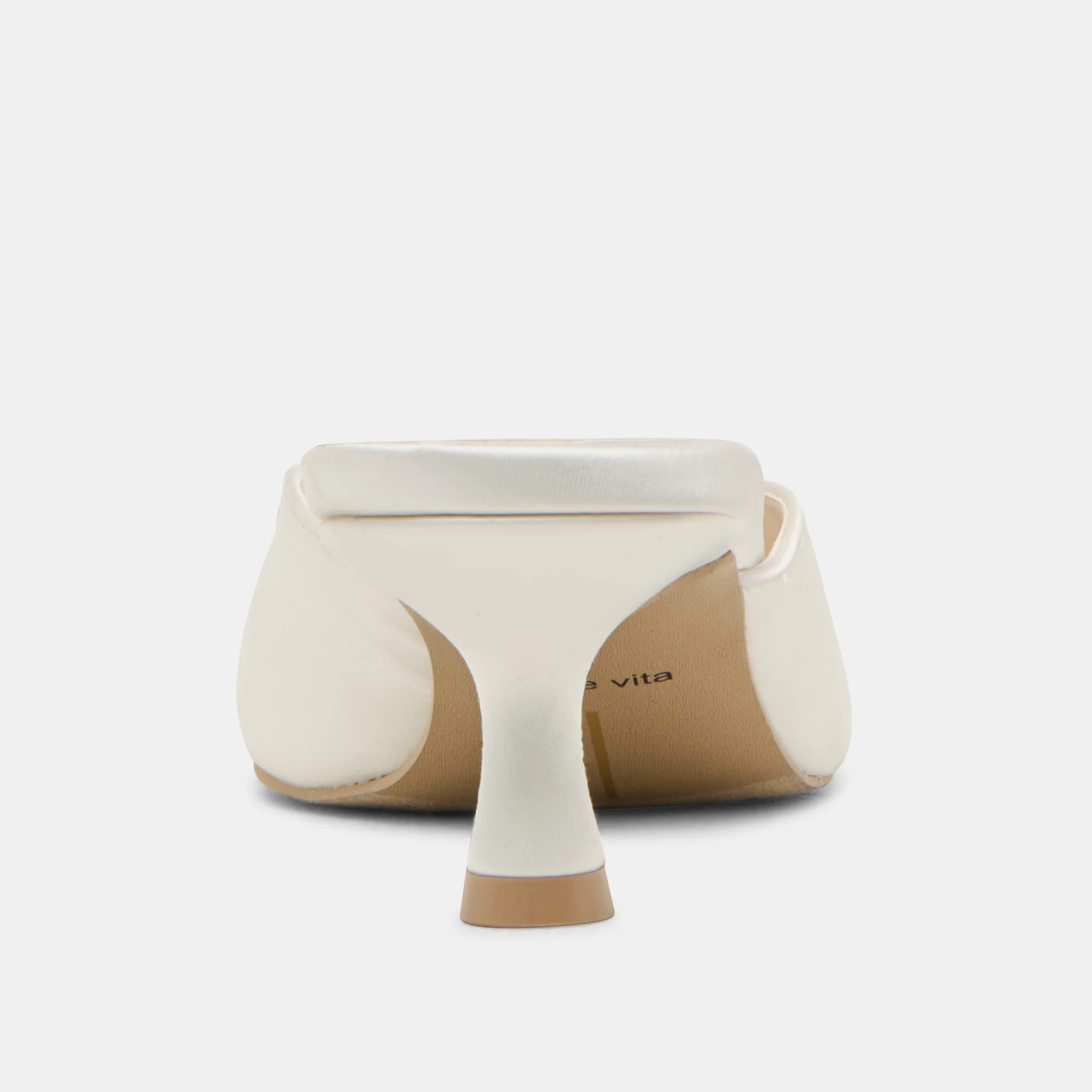 CLEO HEELS OFF WHITE SATIN - Image 9