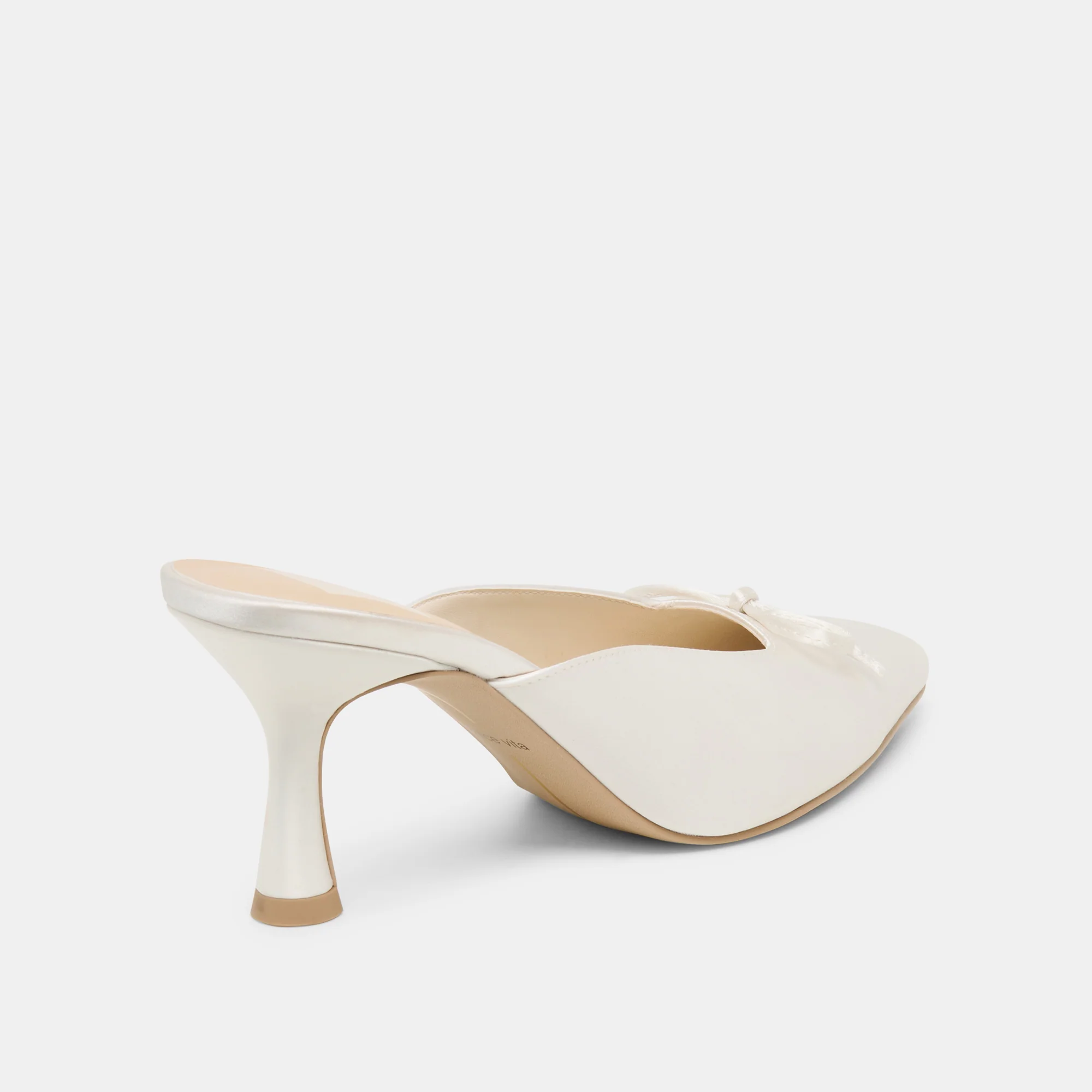 CLEO HIGH HEELS OFF WHITE SATIN - Image 5