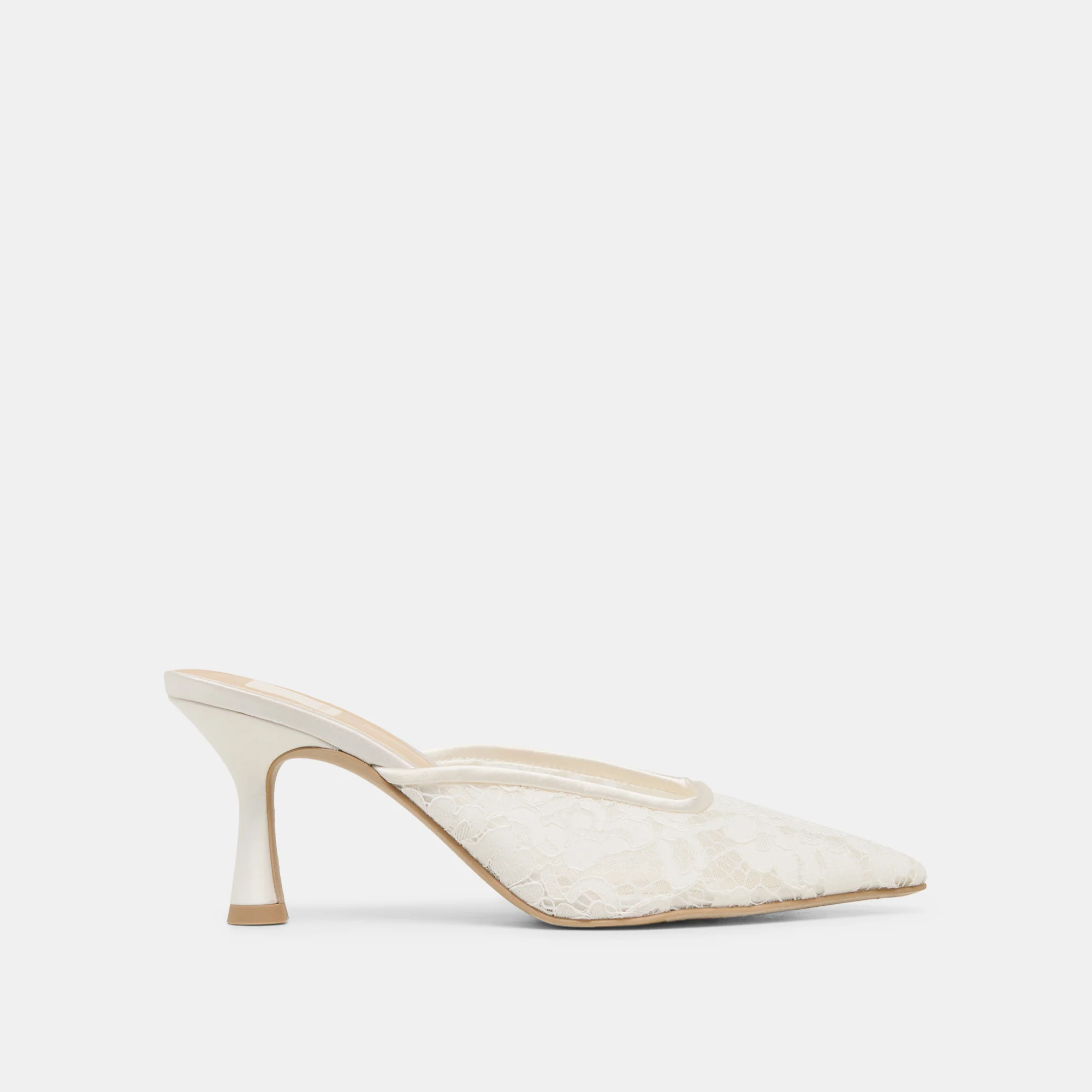 CLEO HIGH HEELS TRUE WHITE LACE