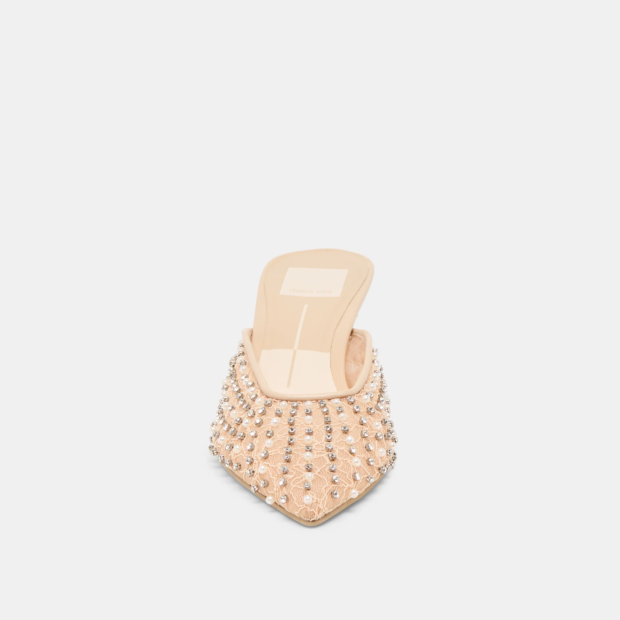 CLEO PEARL HEELS BLUSH LACE MESH - Image 11