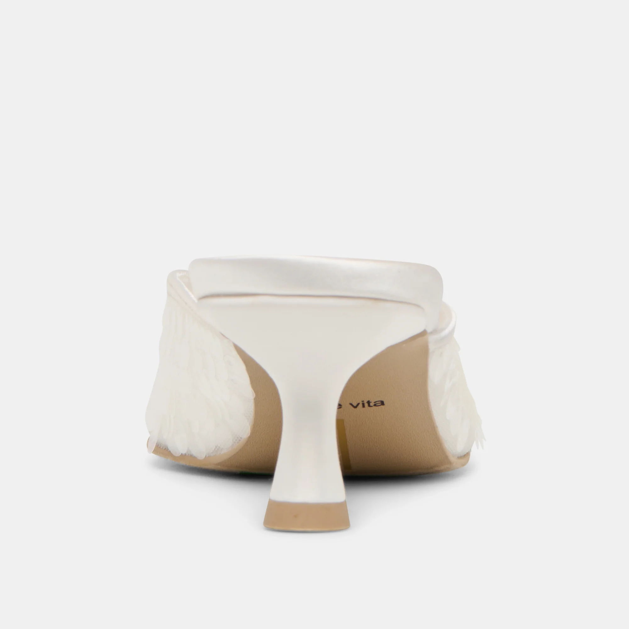 CLEO SEQUIN HEELS IVORY SEQUIN - Image 11