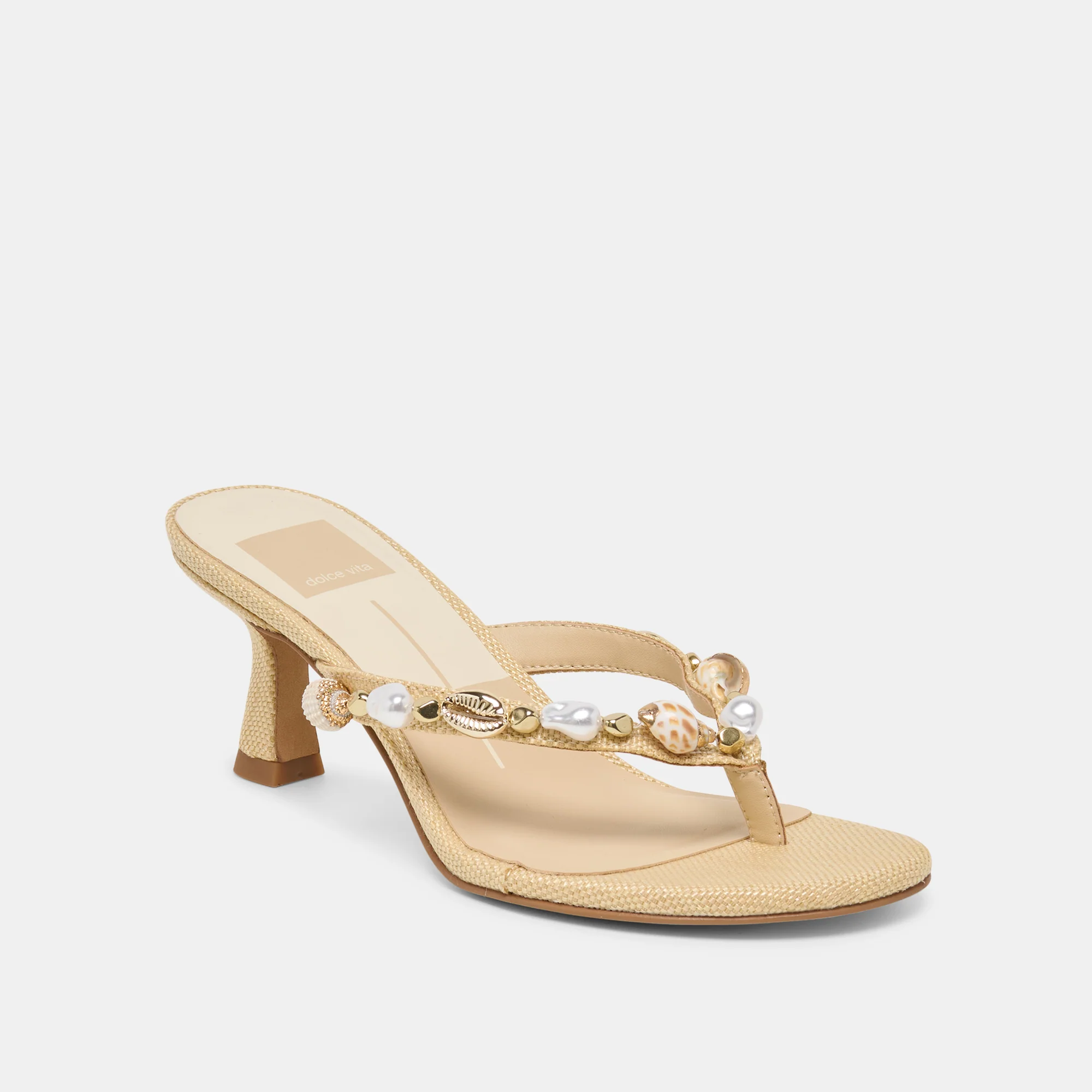 DAKSIE HEELS LT NATURAL RAFFIA - Image 3