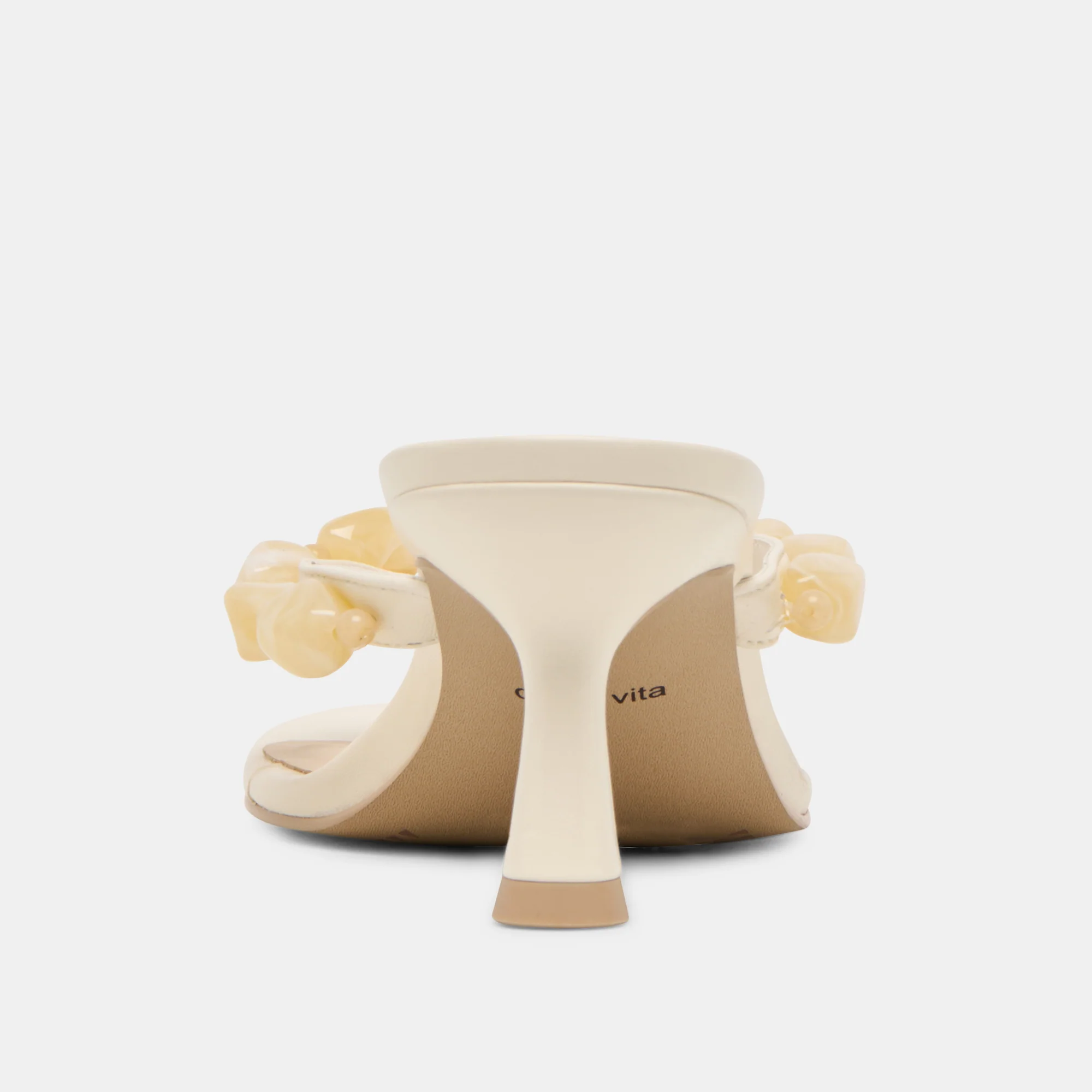 DAKSIE HEELS OFF WHITE LEATHER - Image 7