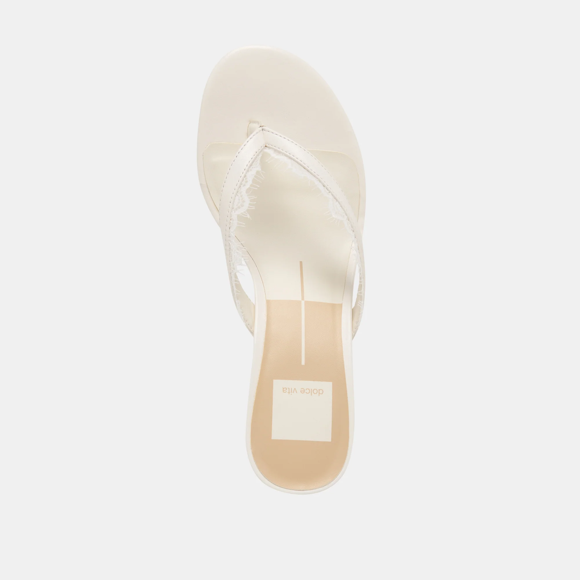 DAKSIE LACE HEELS TRUE WHITE LEATHER - Image 10