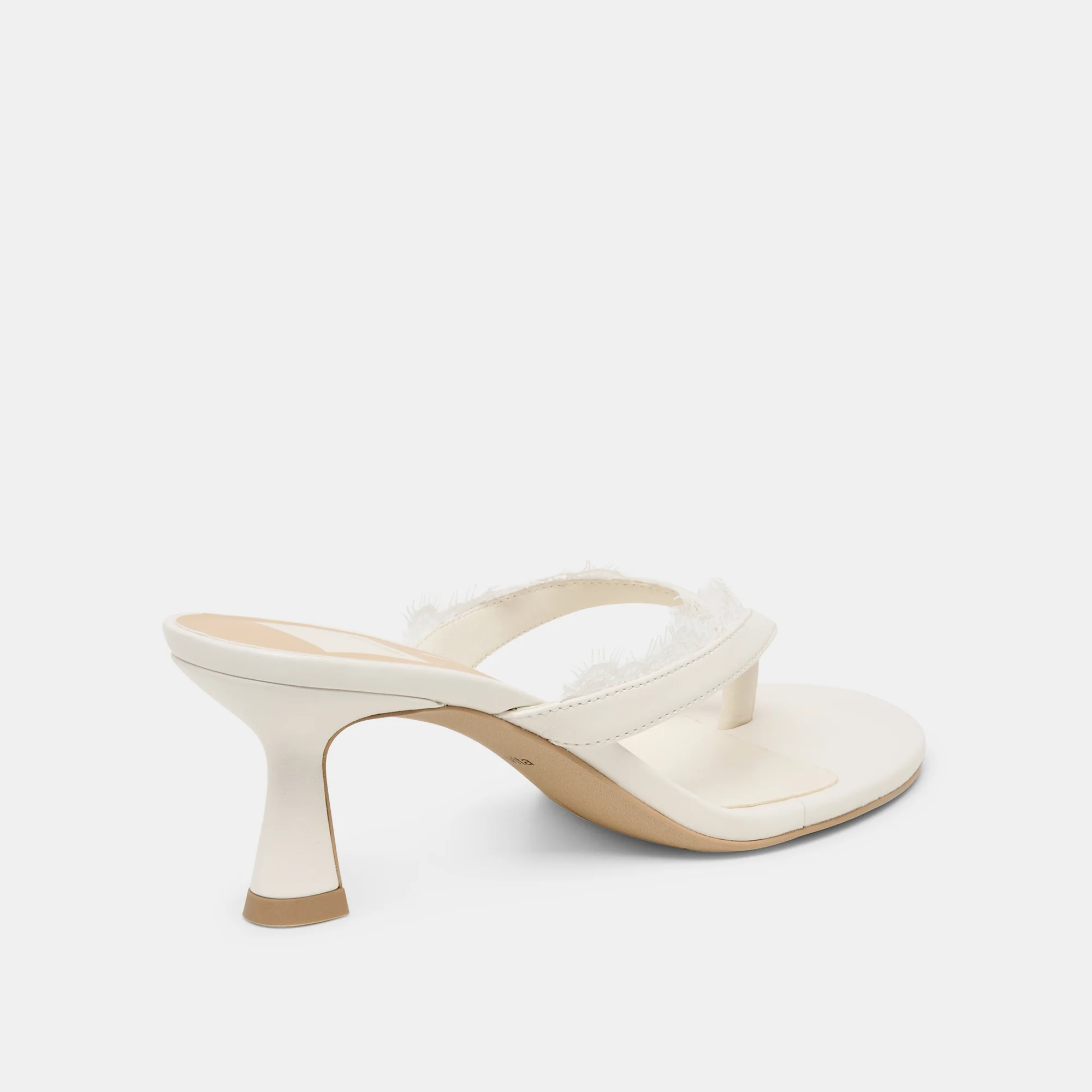 DAKSIE LACE HEELS TRUE WHITE LEATHER - Image 5