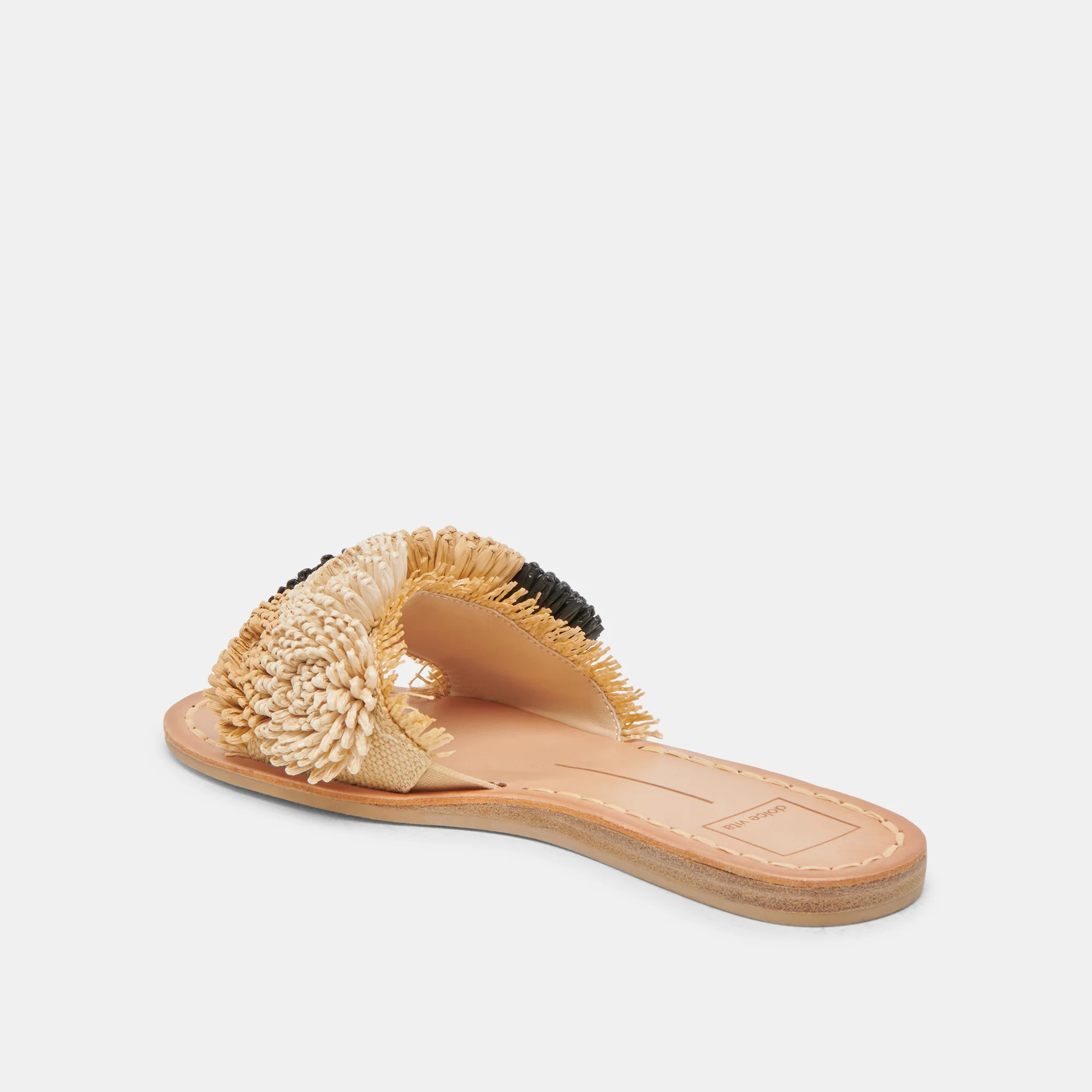 DANELA SANDALS BLACK NATURAL RAFFIA - Image 7