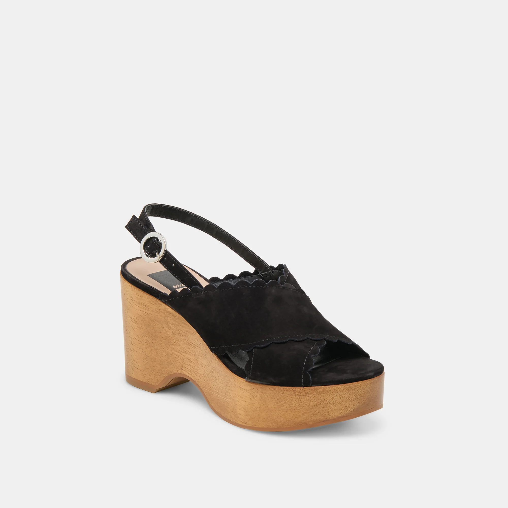DILION WEDGES BLACK NUBUCK - Image 2