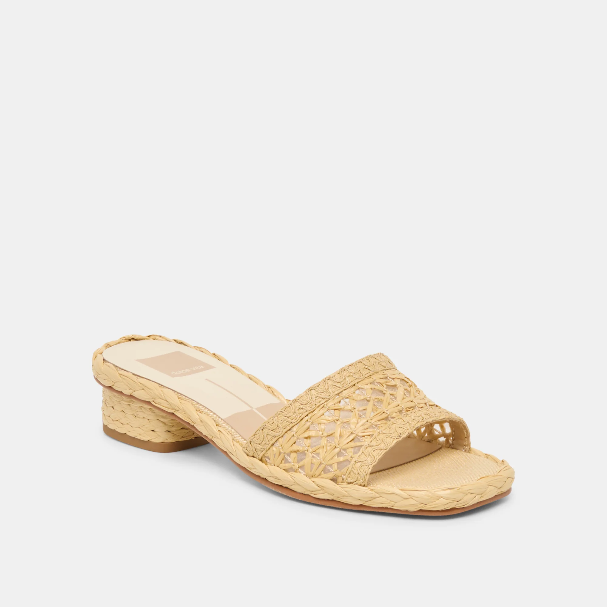 DIXI SANDALS LT NATURAL CROSS HATCH RAFFIA - Image 3