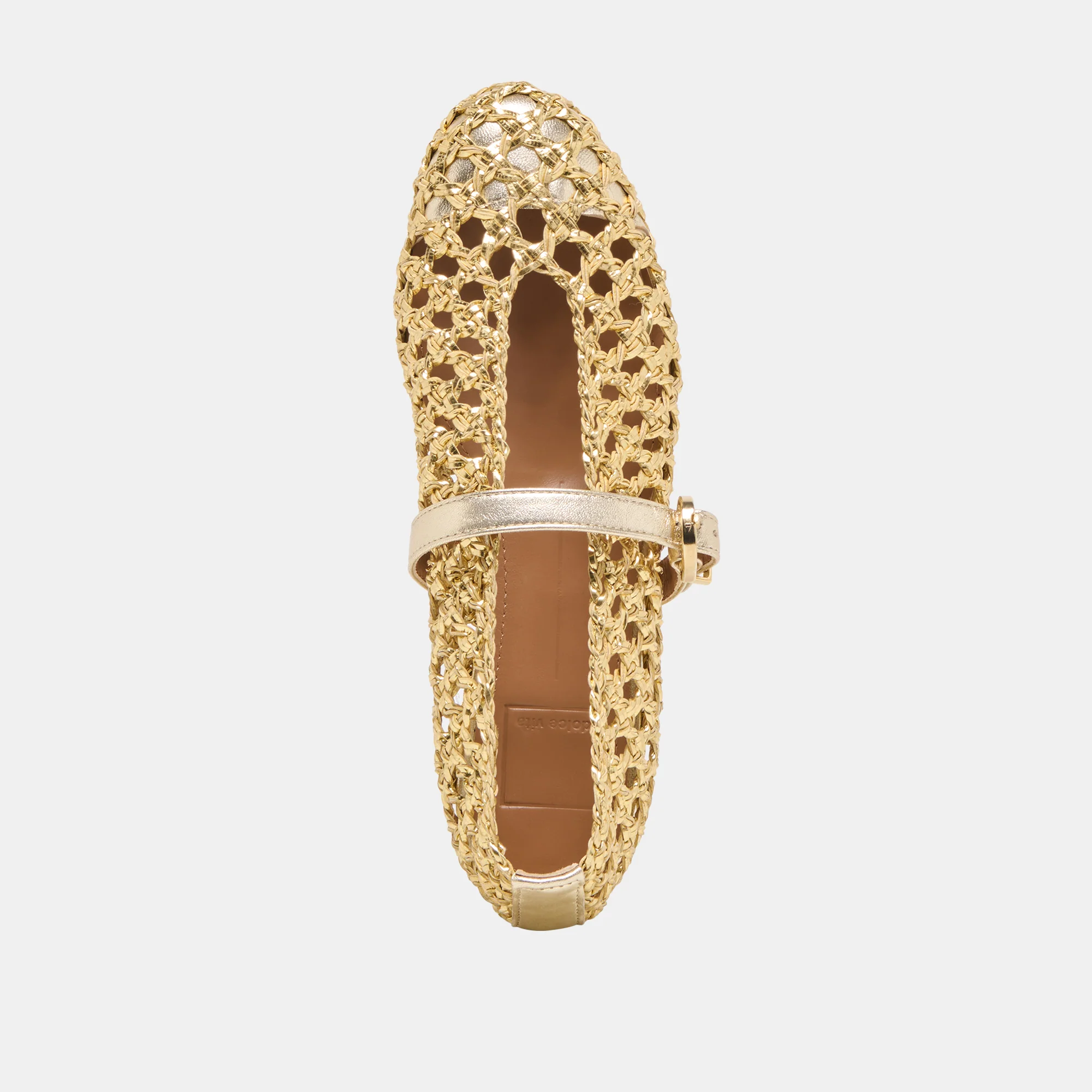 DOVER BALLET FLATS GOLD WOVEN STELLA - Image 9