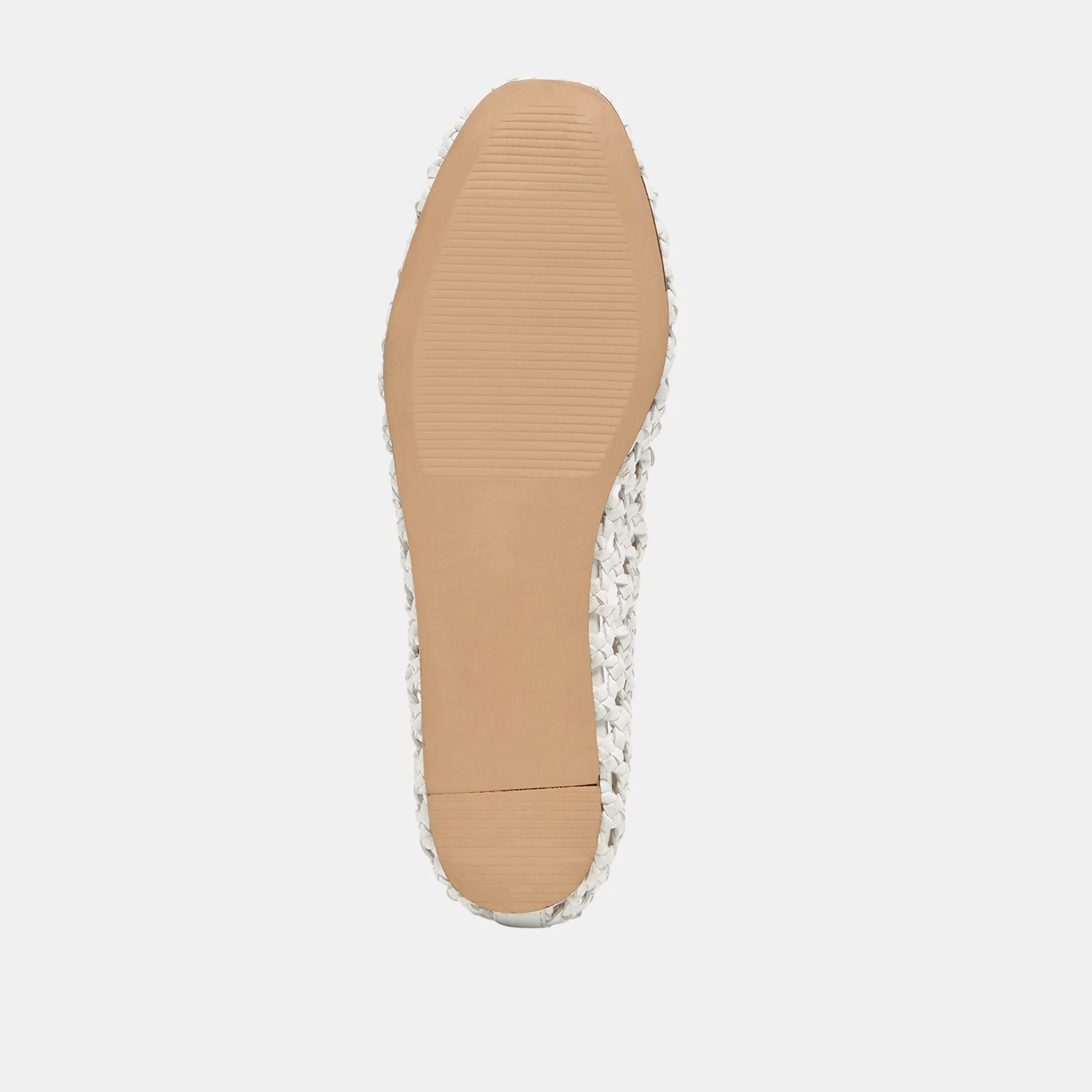 EDDA BALLET FLATS BONE WOVEN LEATHER - Image 9