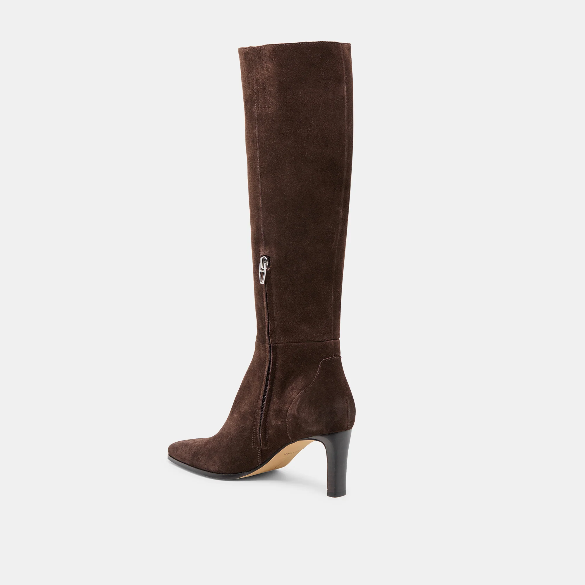 EMMI NARROW CALF BOOTS DK BROWN SUEDE - Image 5